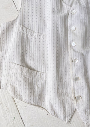Vintage 1920s Cotton Layering Vest