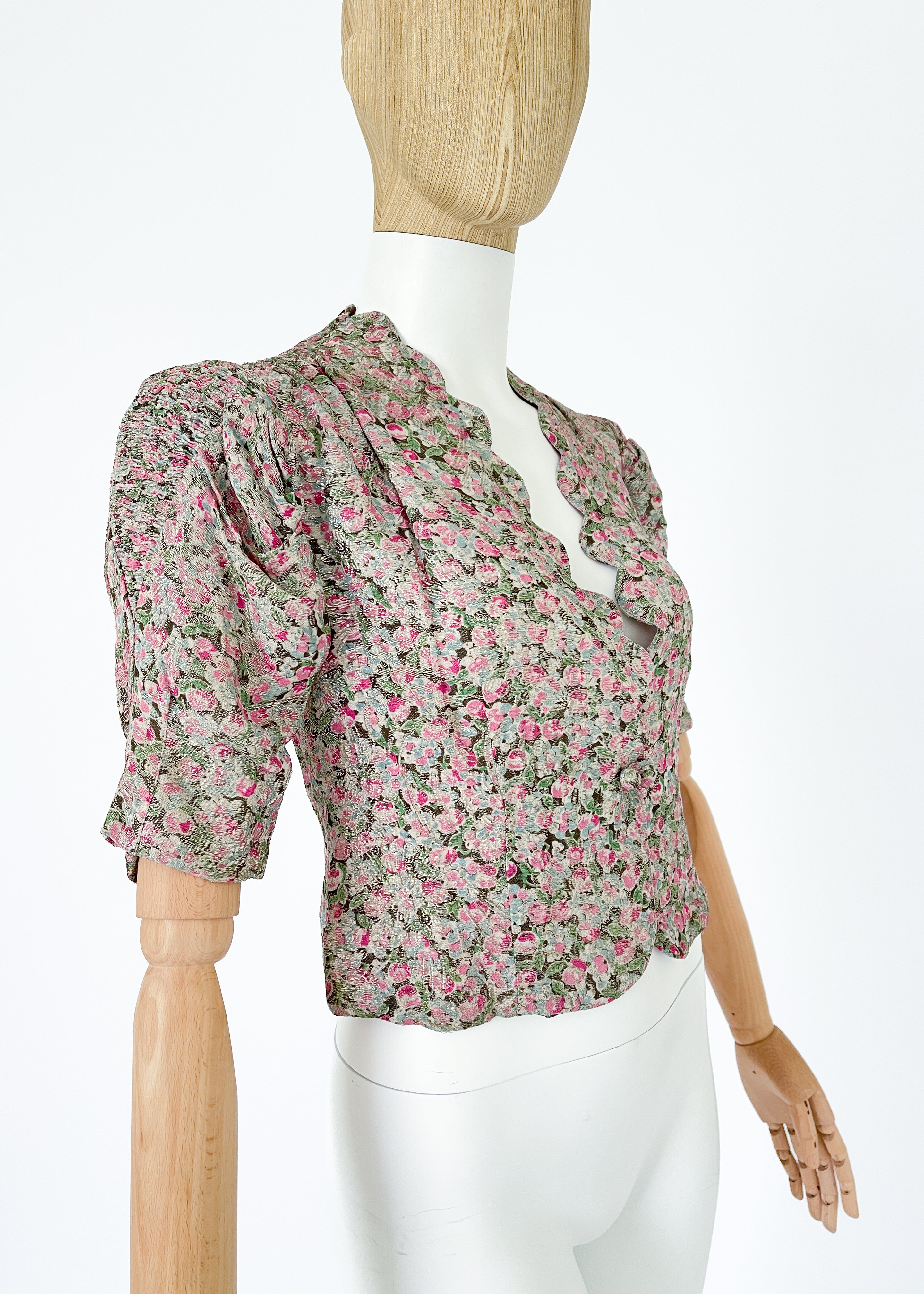 Vintage 1930s Lamé Cropped Jacket