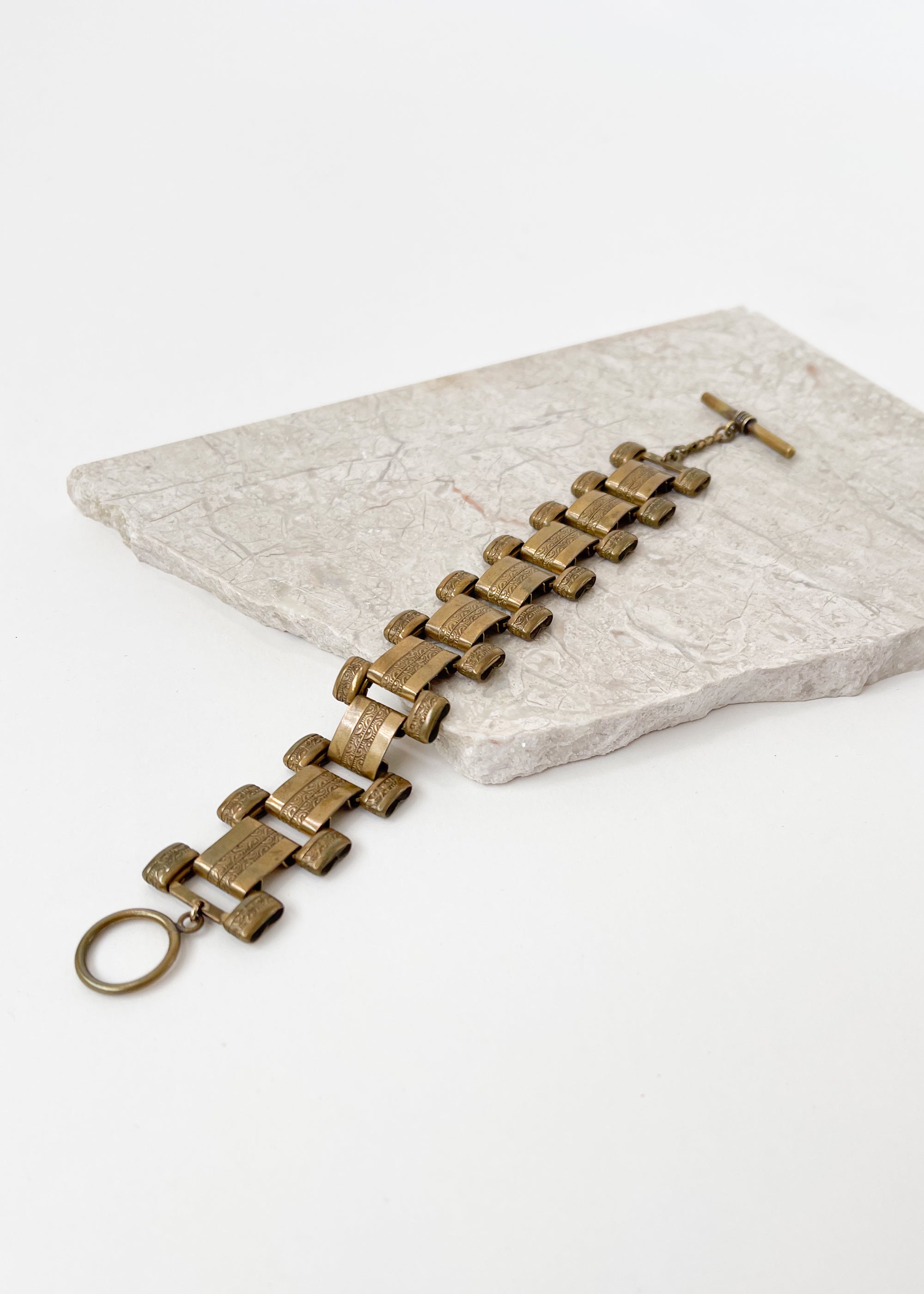 Vintage 1930s Book Chain Bracelet