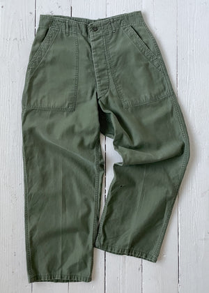 1960s OG 107 Army Fatigue Pants