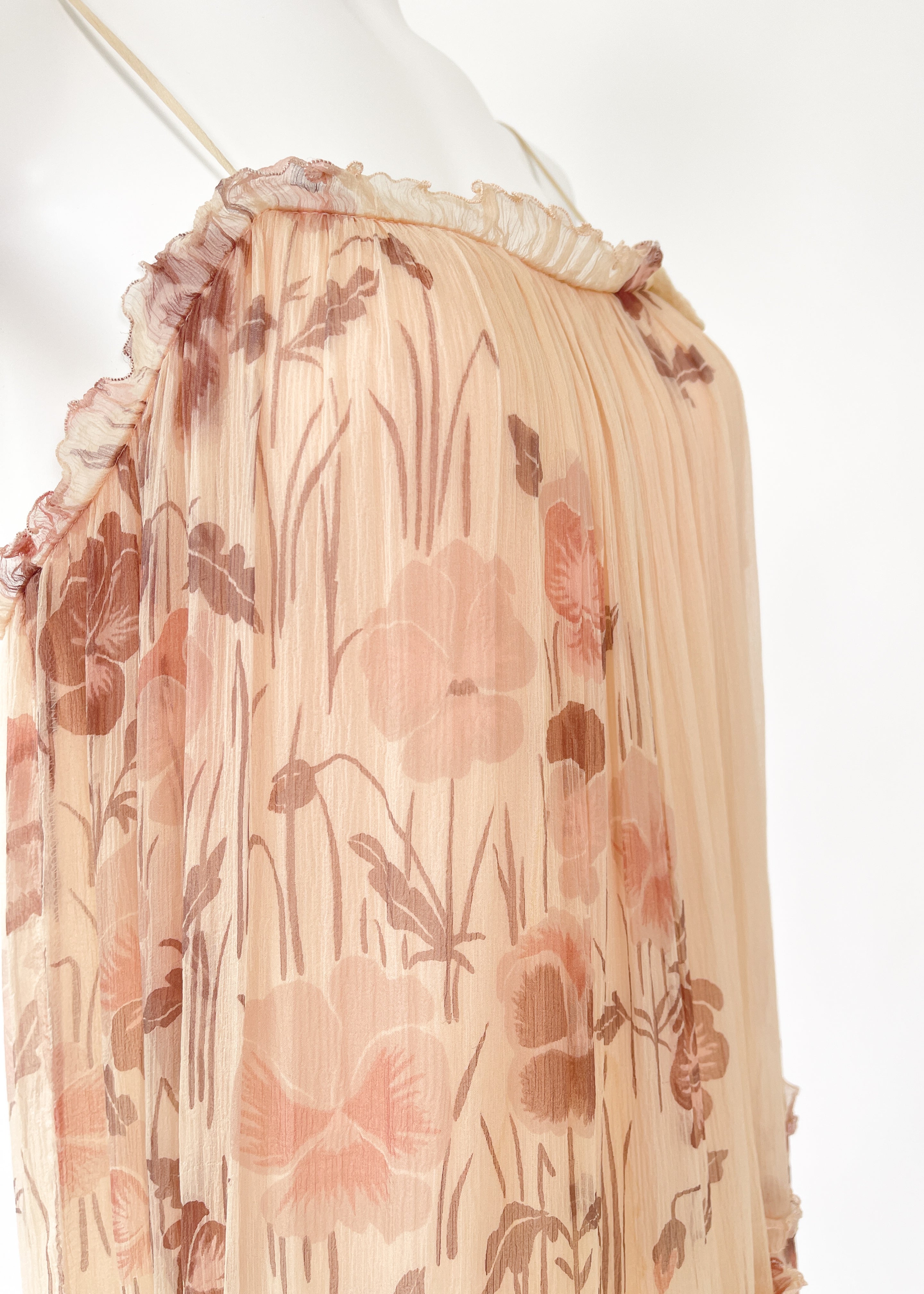 Vintage 1970s Gina Fratini Silk Dress