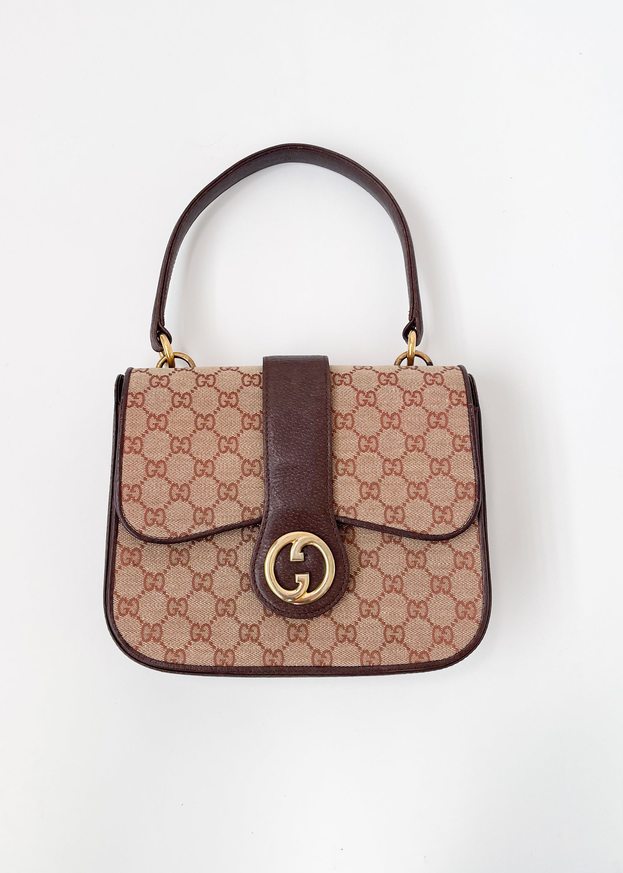 Vintage 1970s Gucci Logo Purse