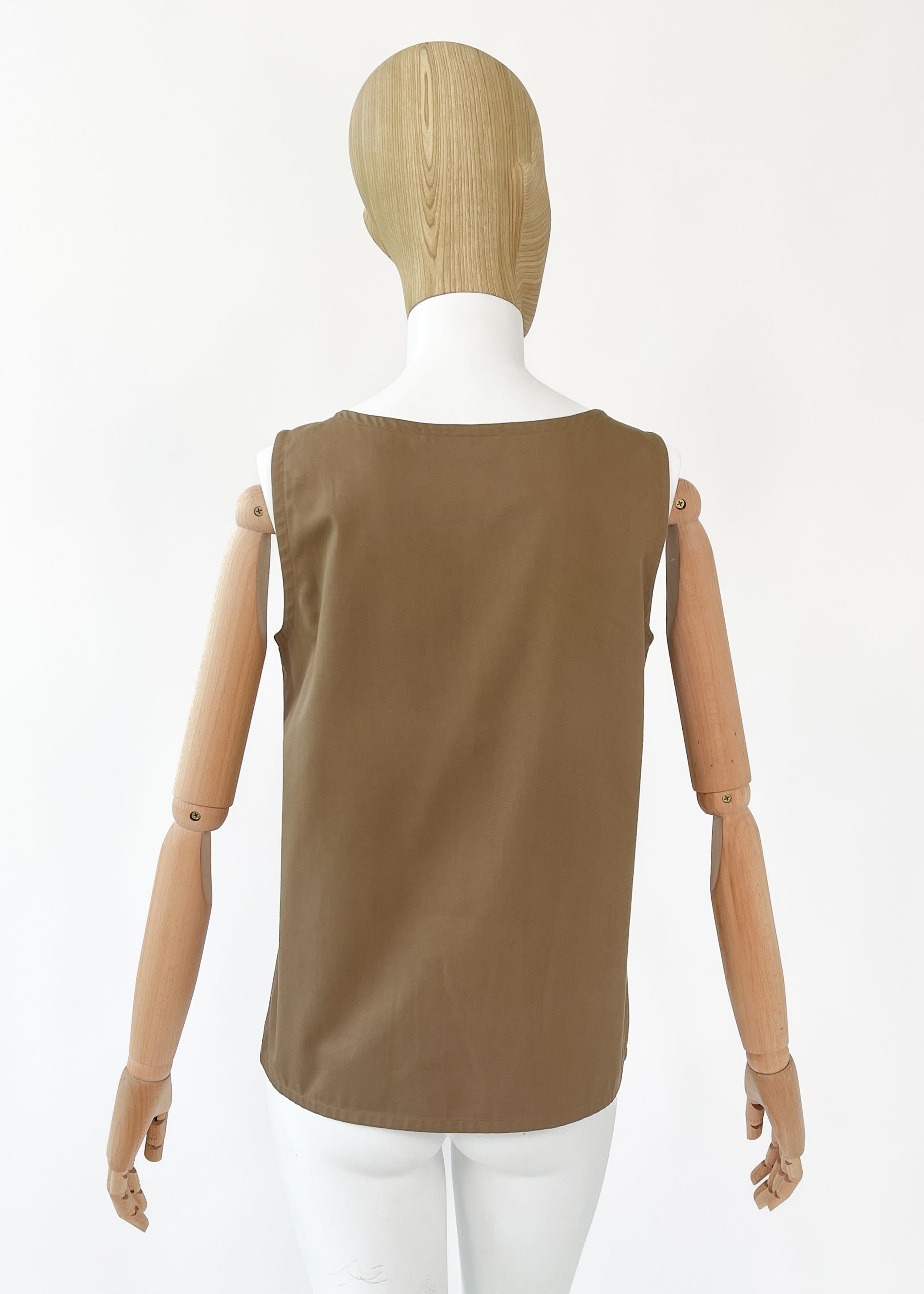 Vintage 1970s Yves Saint Laurent Safari Tank Top