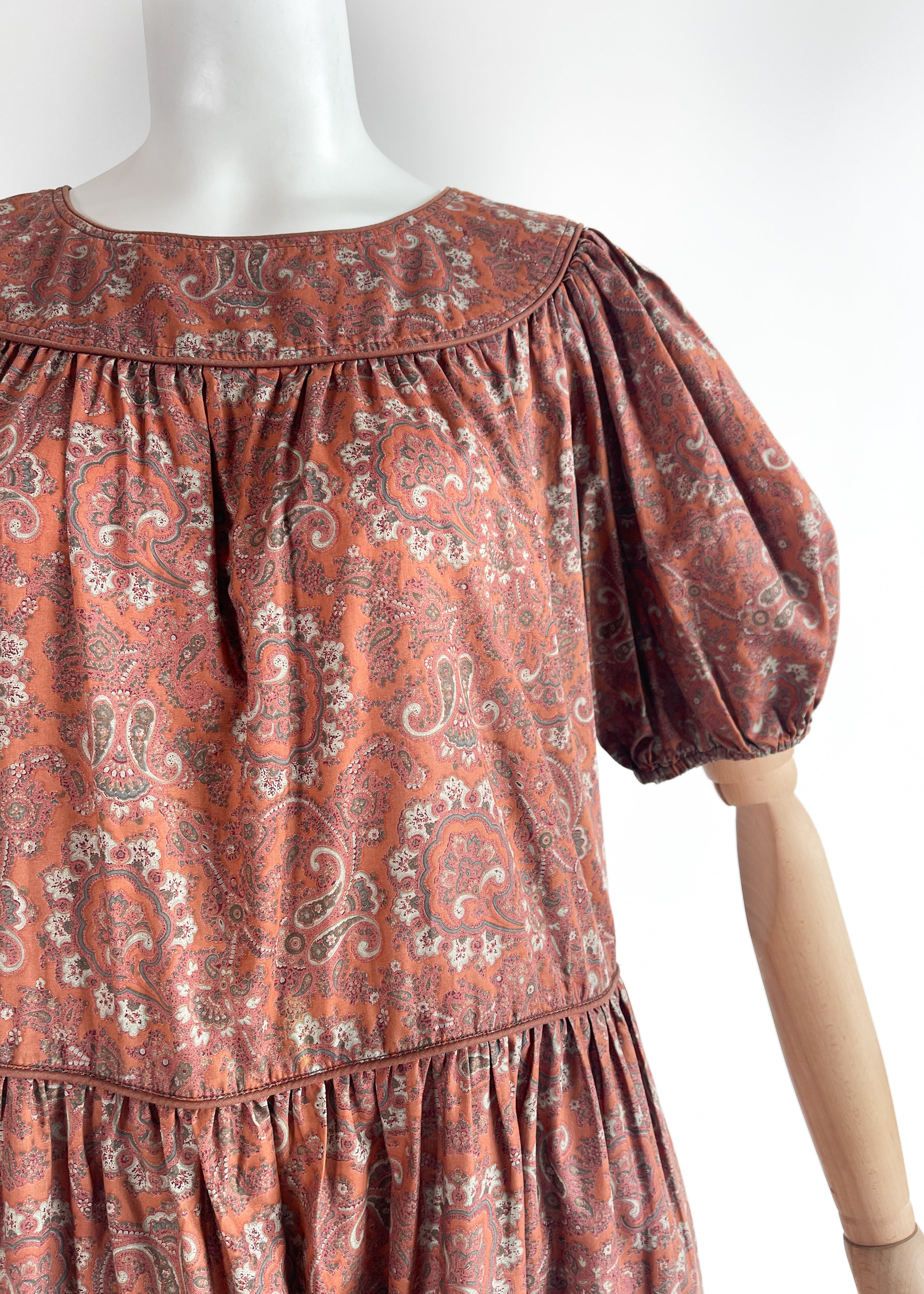 Vintage 1970s Yves Saint Laurent Cotton Dress