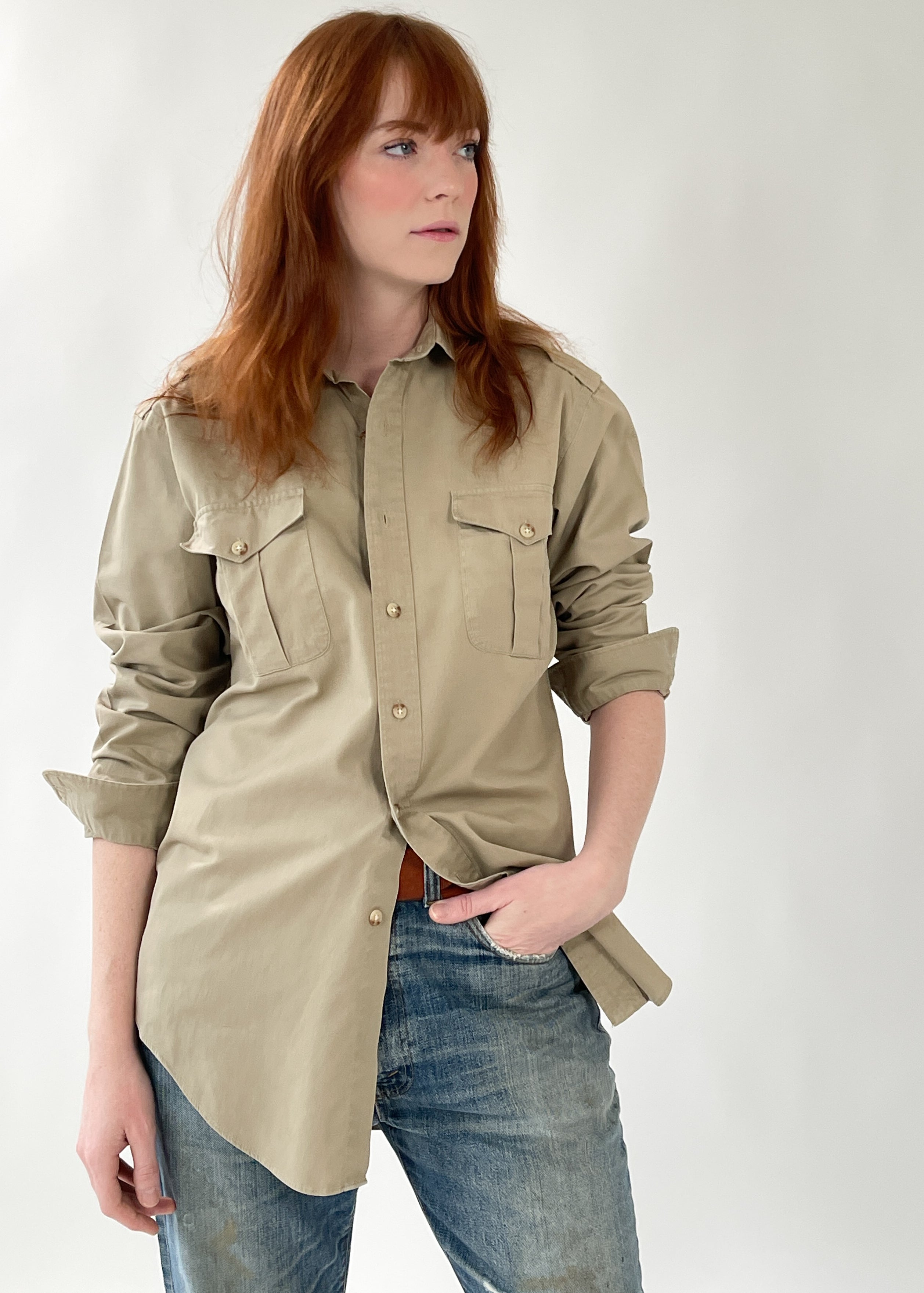 Vintage Ralph Lauren Khaki Safari Shirt