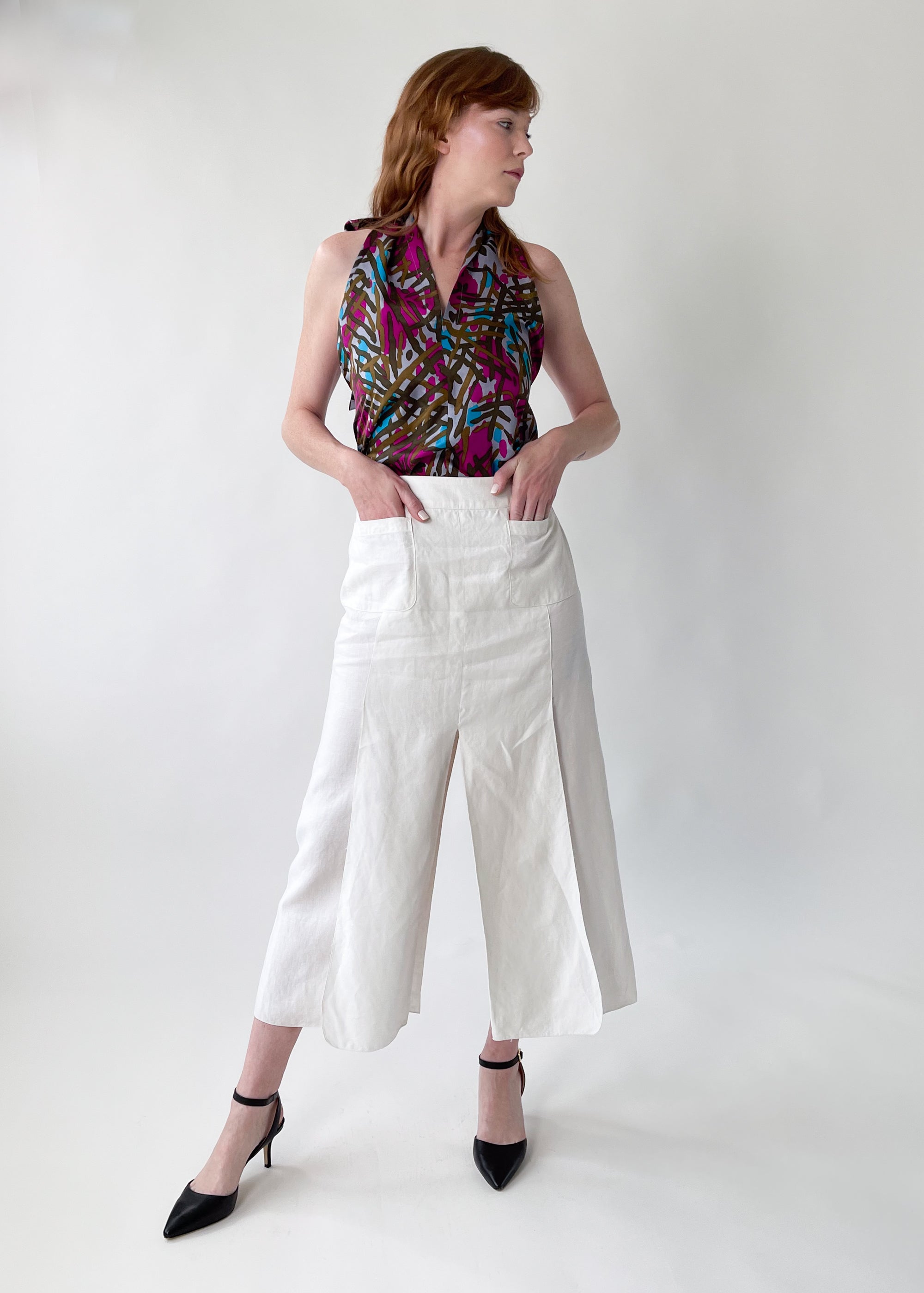 Vintage Chanel 1999 Linen Skirt