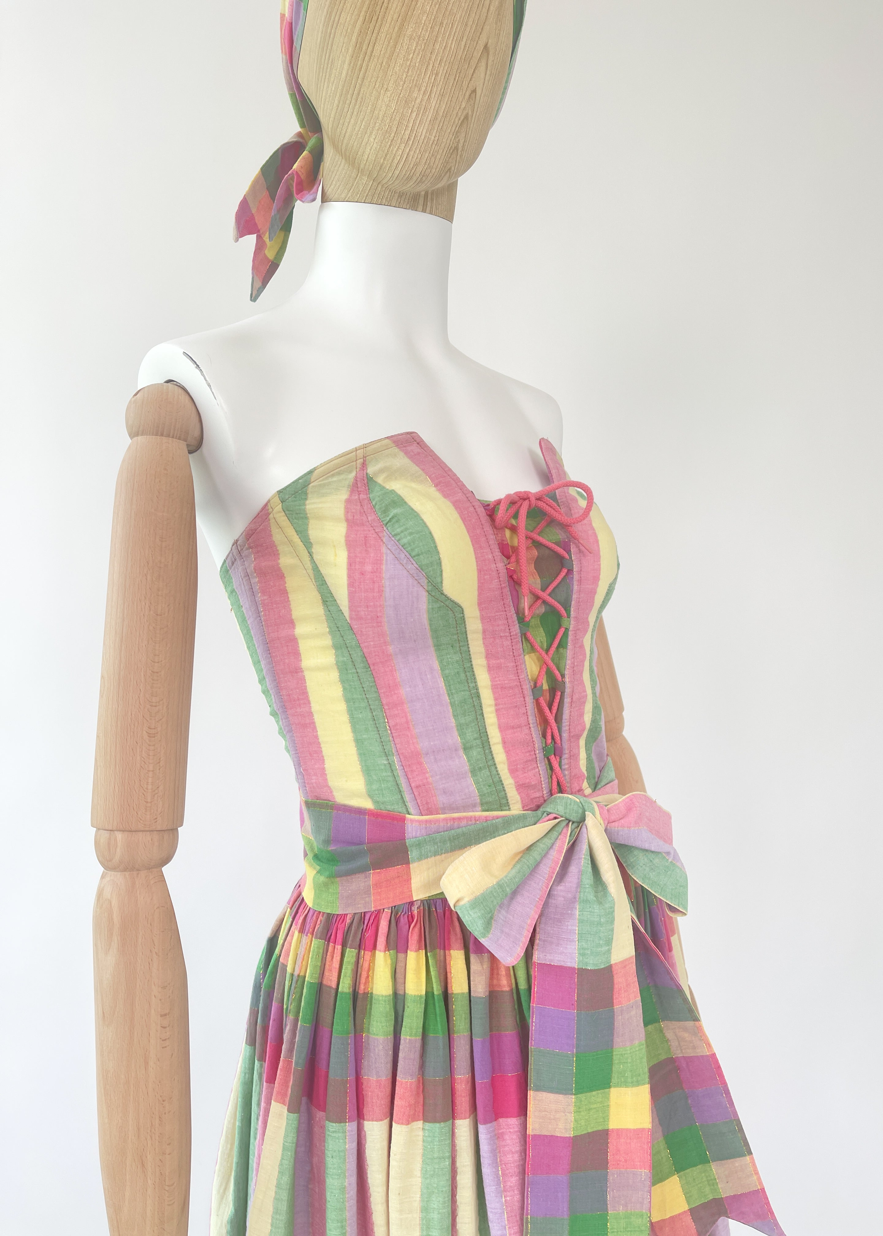 Vintage Chantal Thomass Bustier and Skirt Dress Set