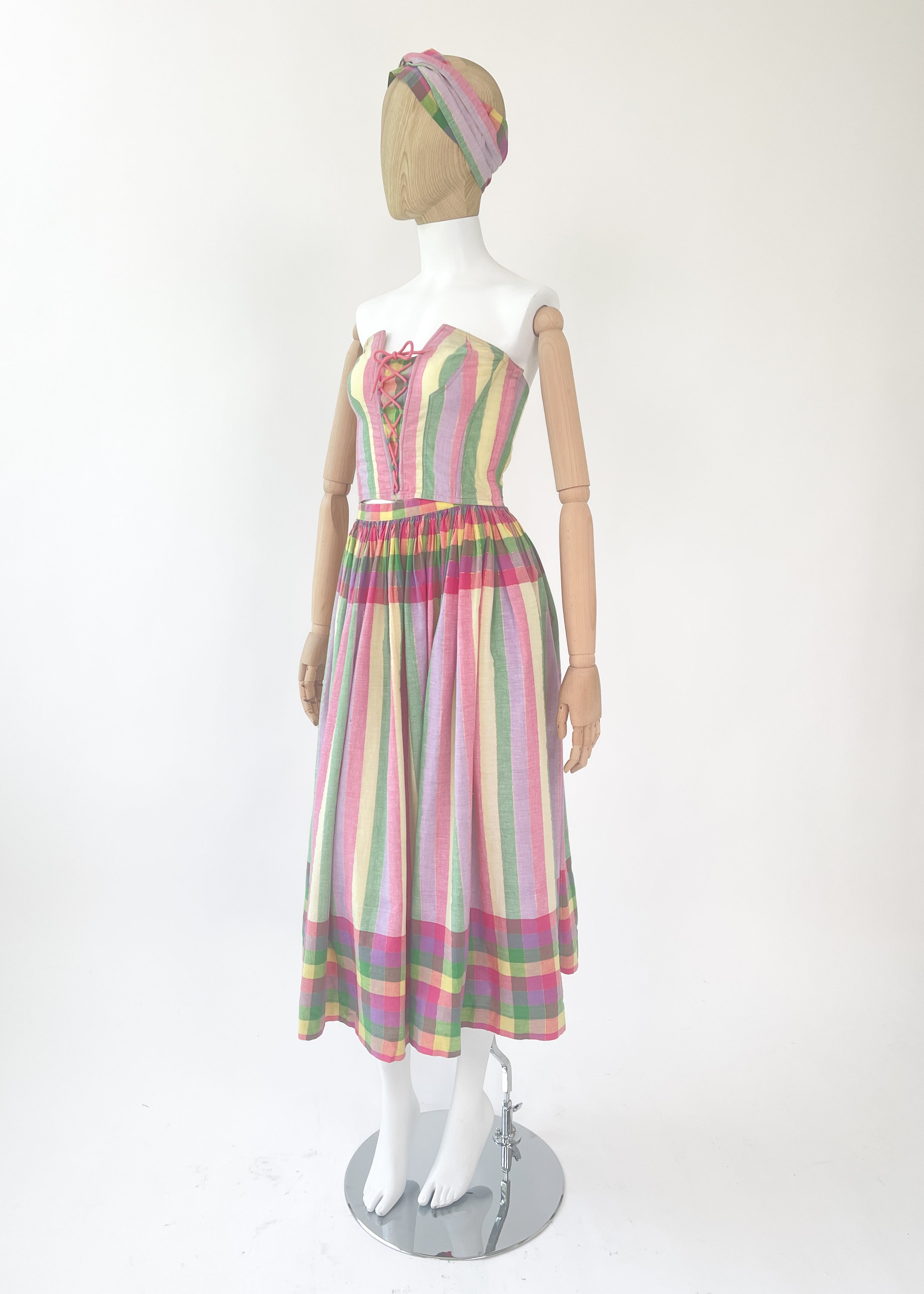 Vintage Chantal Thomass Bustier and Skirt Dress Set