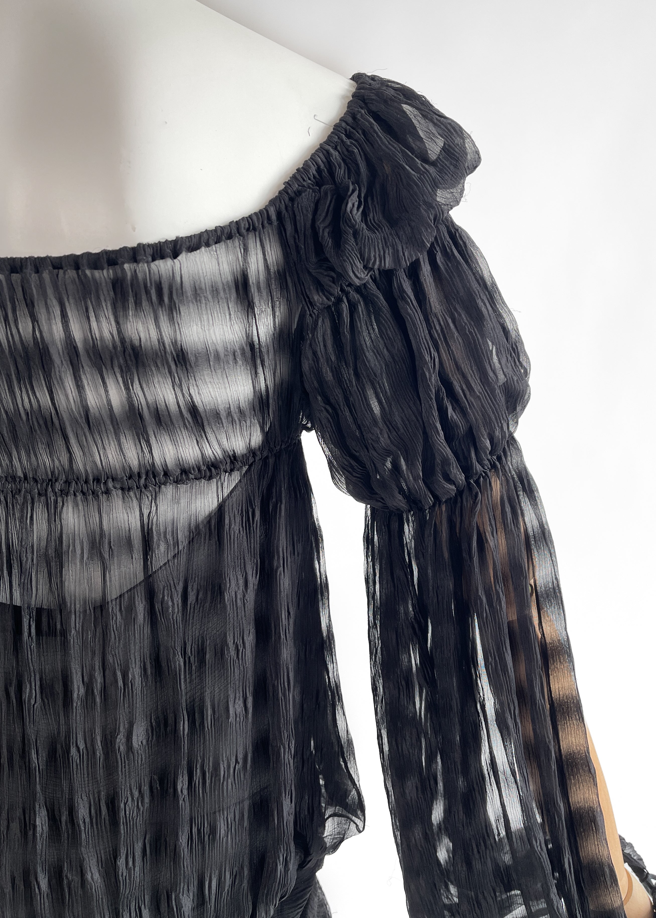 Vintage Christian Dior by Galliano Silk Chiffon Mini Dress