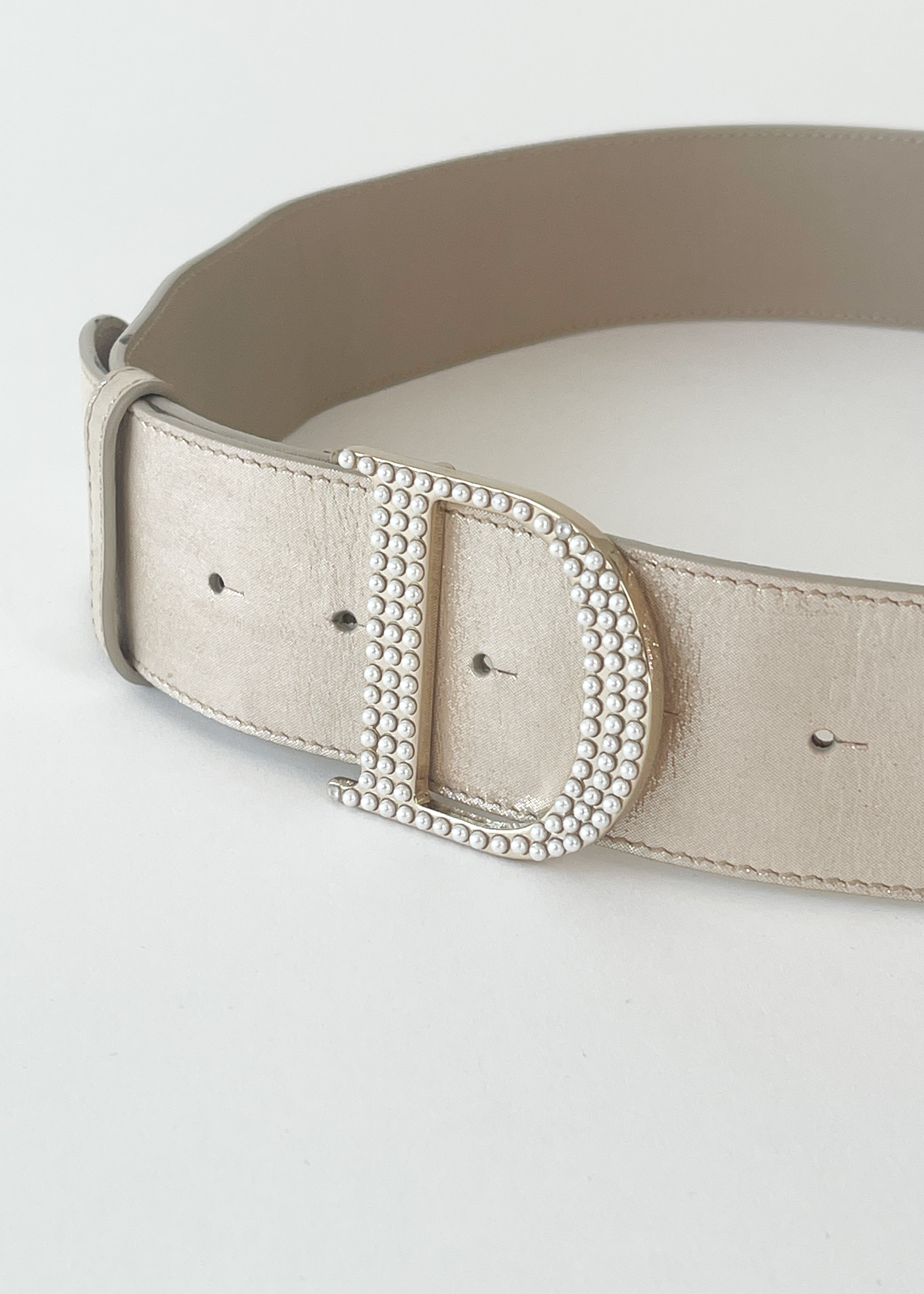 Vintage Christian Dior Pink Shimmer Belt
