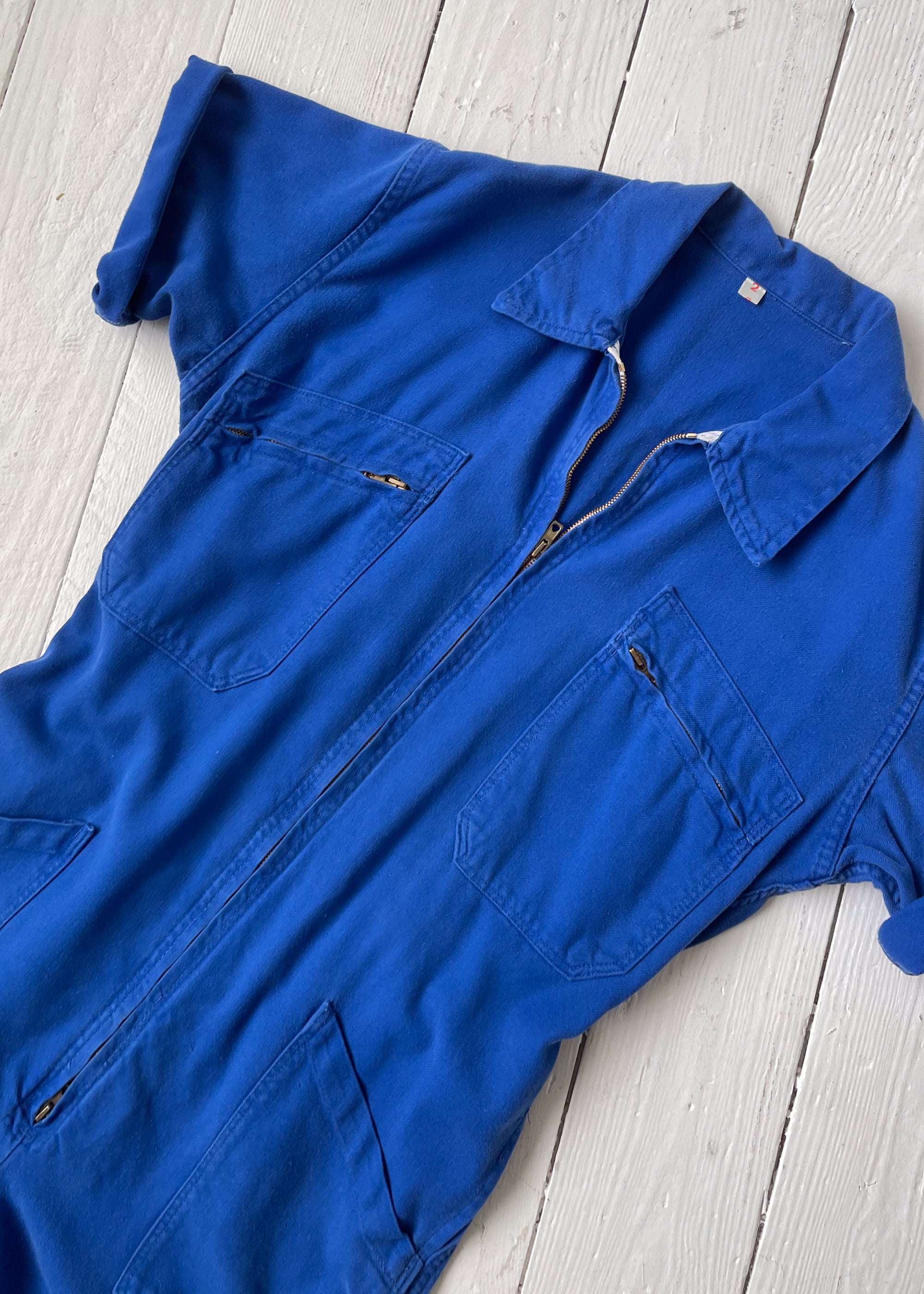 Vintage European Workwear Jumpsuit Shorts