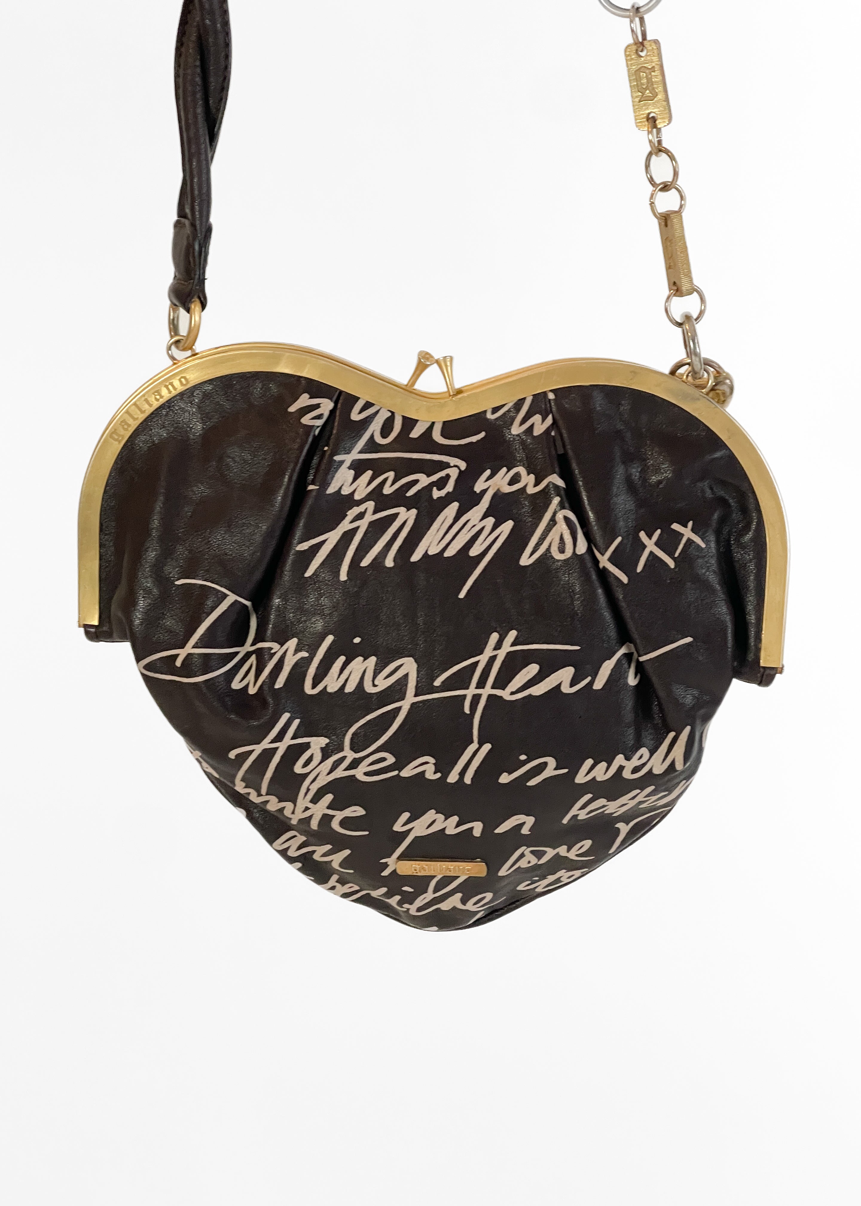 Vintage Galliano 1990s Heart Purse