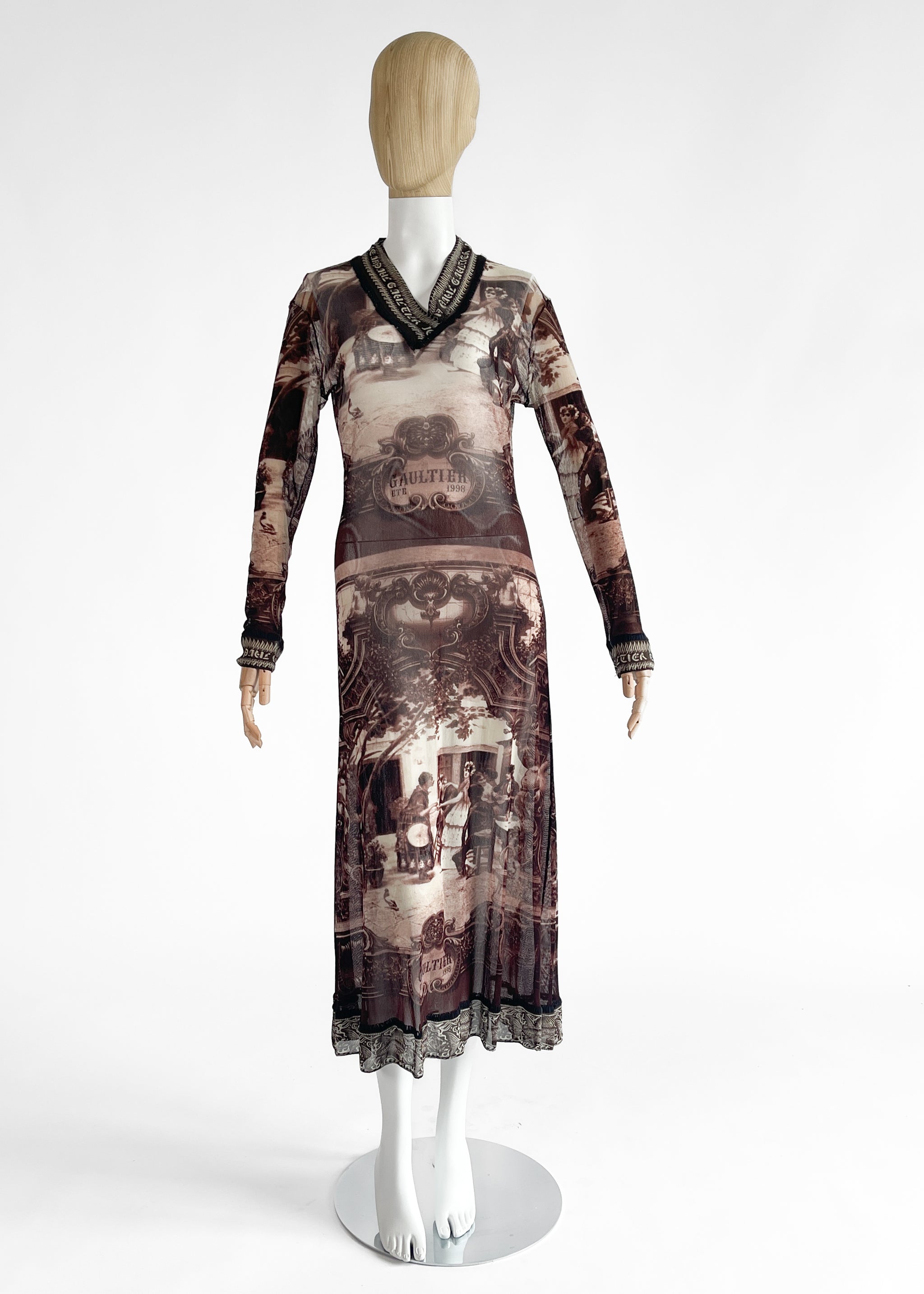 gaultier mesh dress Jean Paul 