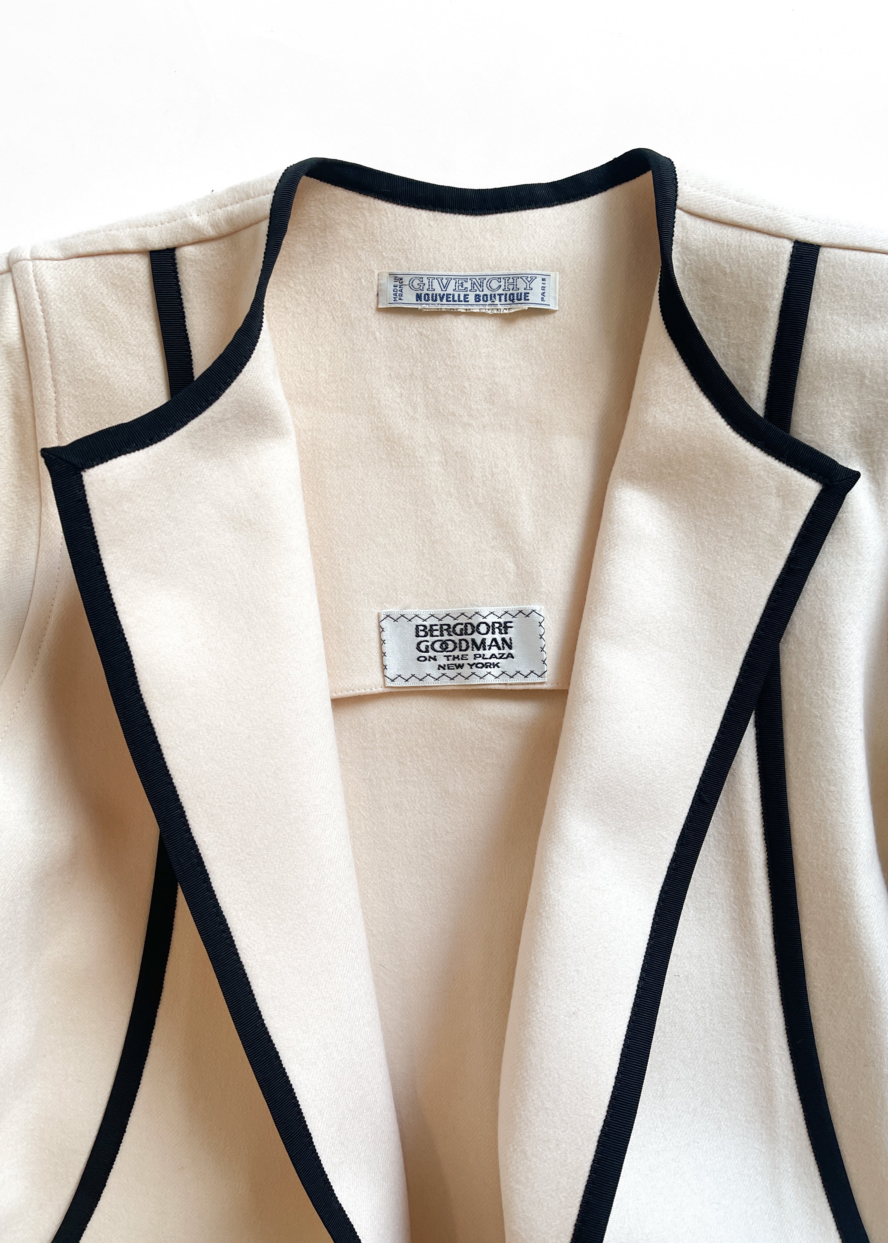 Vintage Givenchy Winter White Wool Coat