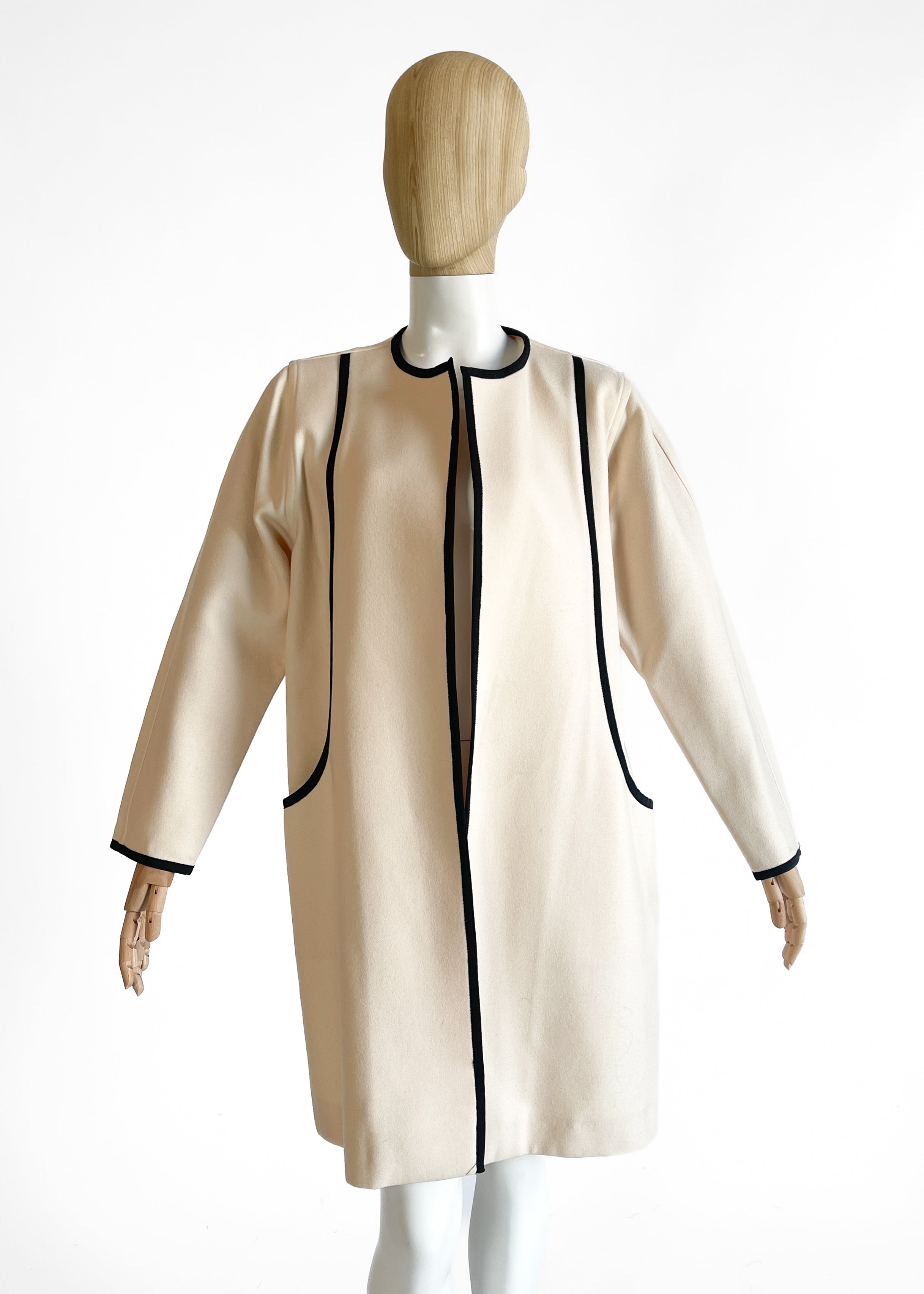 Vintage Givenchy Winter White Wool Coat