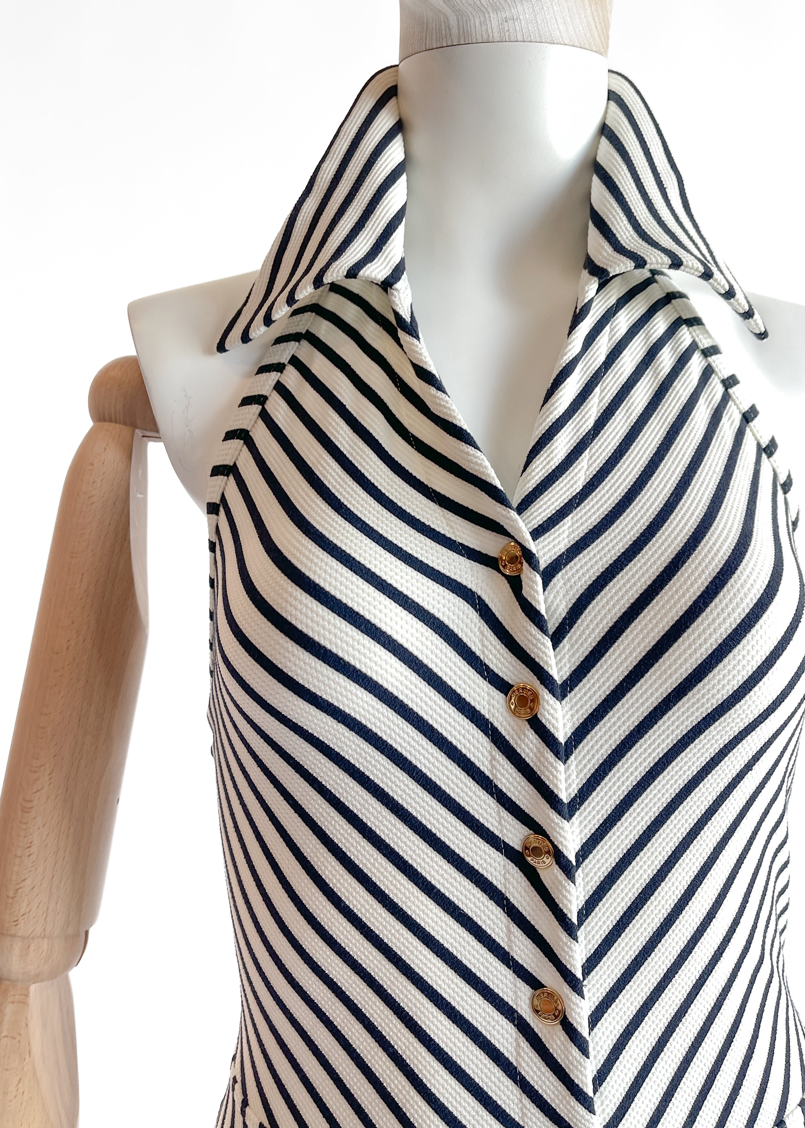Vintage Hermès Striped Bathing Suit
