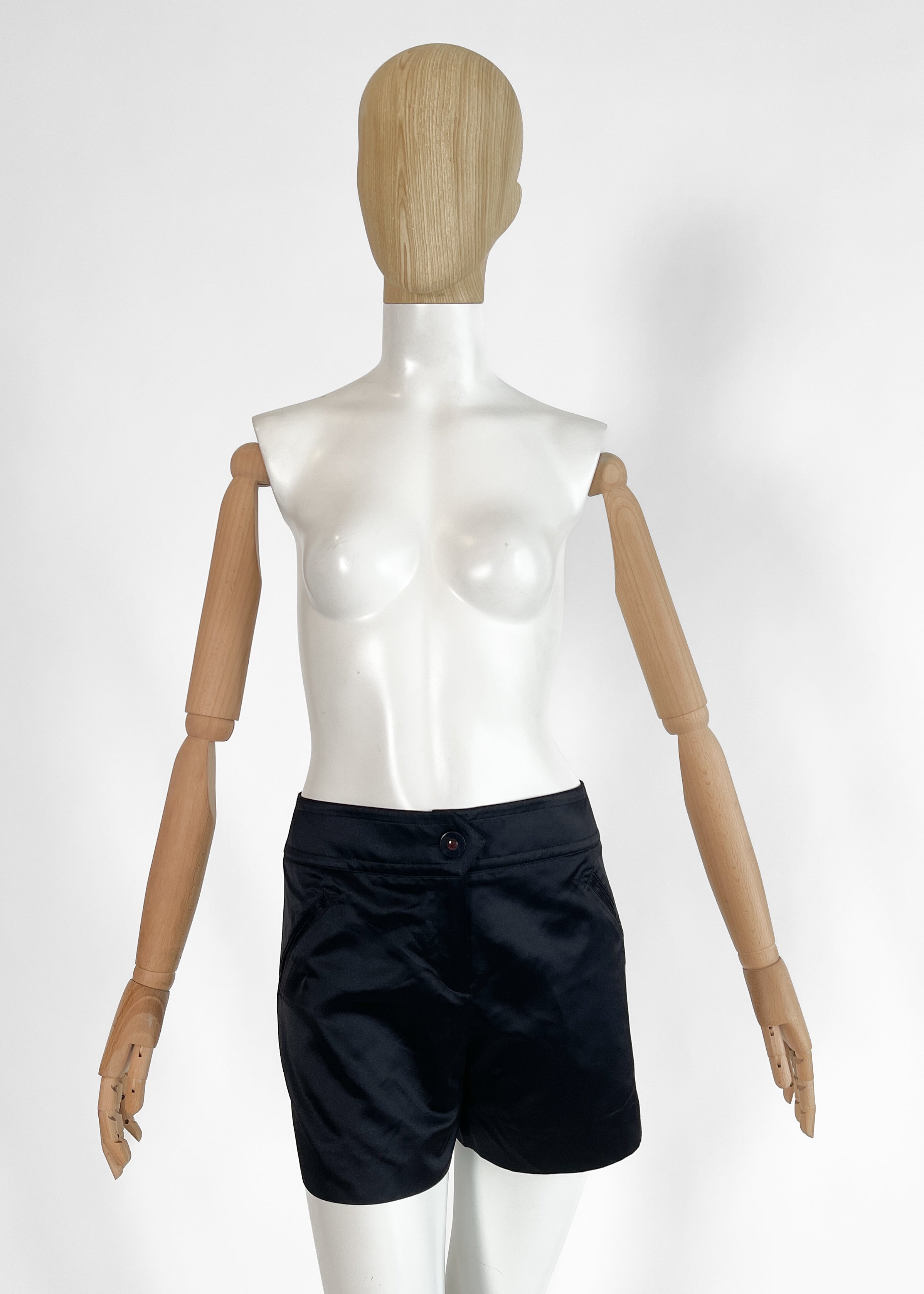 Vintage Ines de la Fressange Satin Shorts