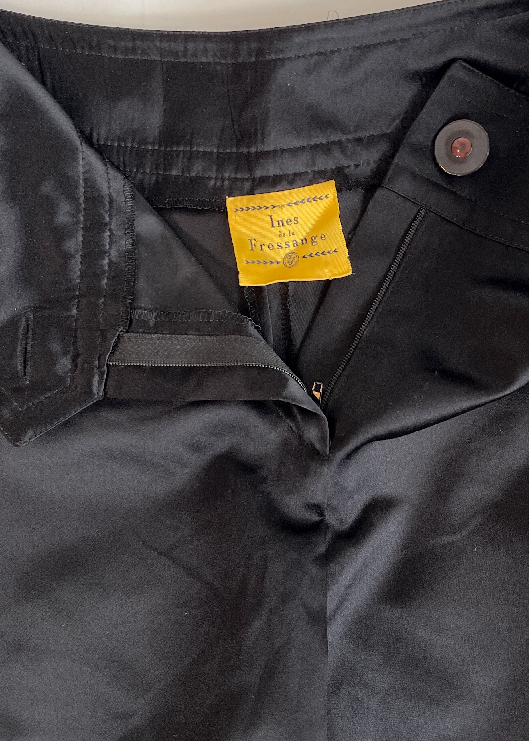 Vintage Ines de la Fressange Satin Shorts