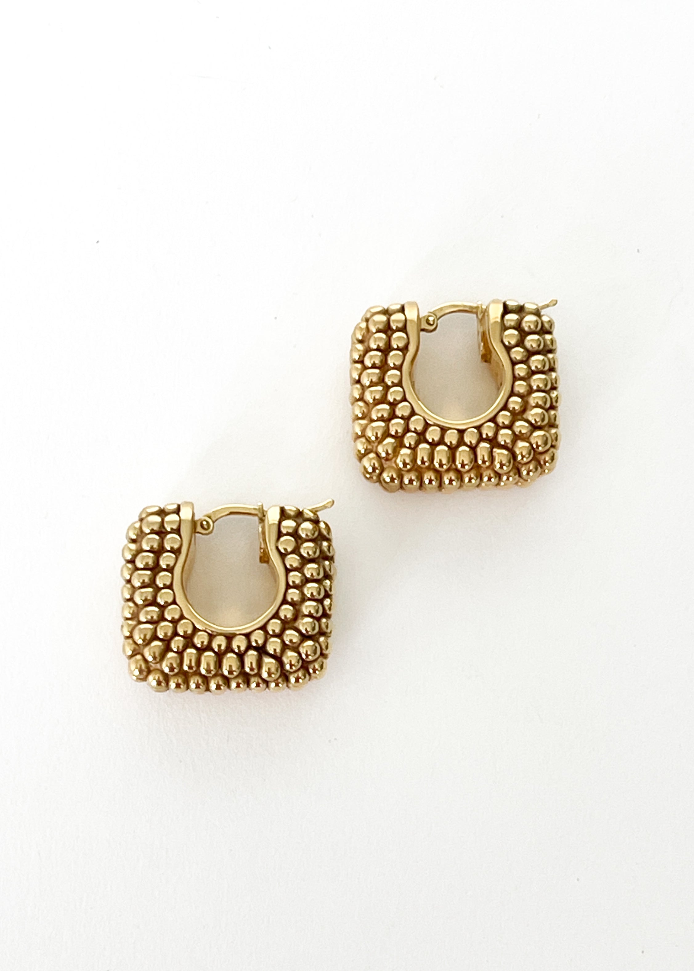 Italian 14K Gold Hoop Earrings