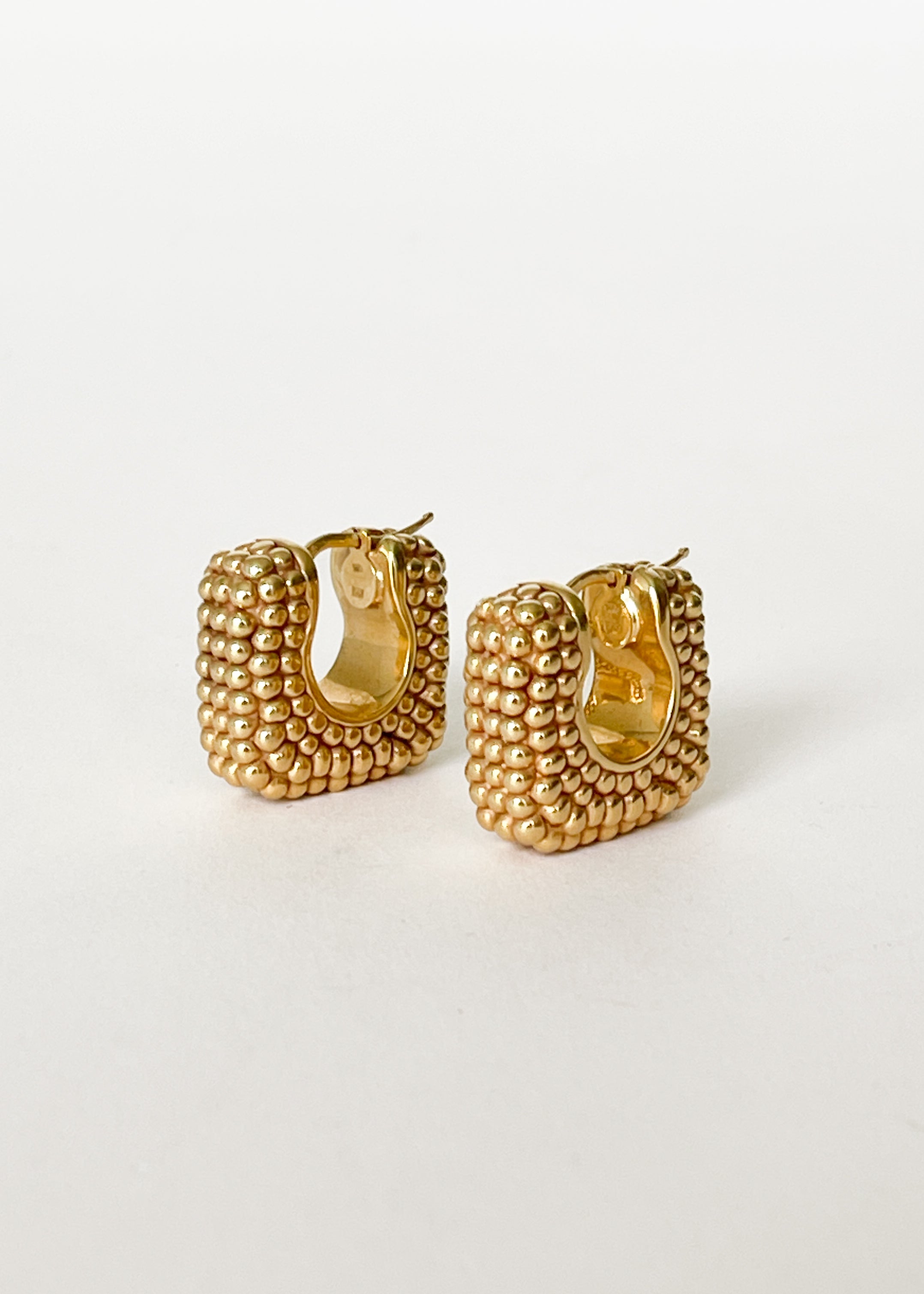 Italian 14K Gold Hoop Earrings