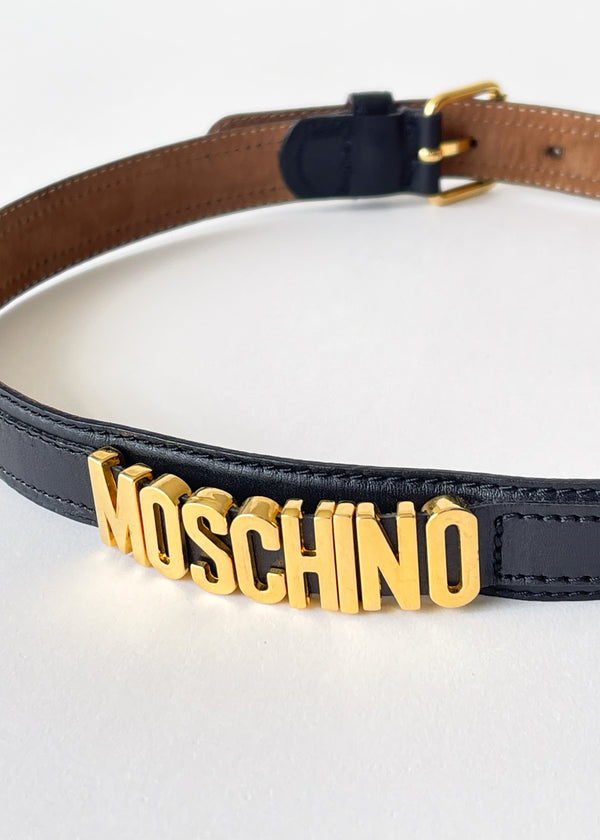 Moschino Logo Letter Belt