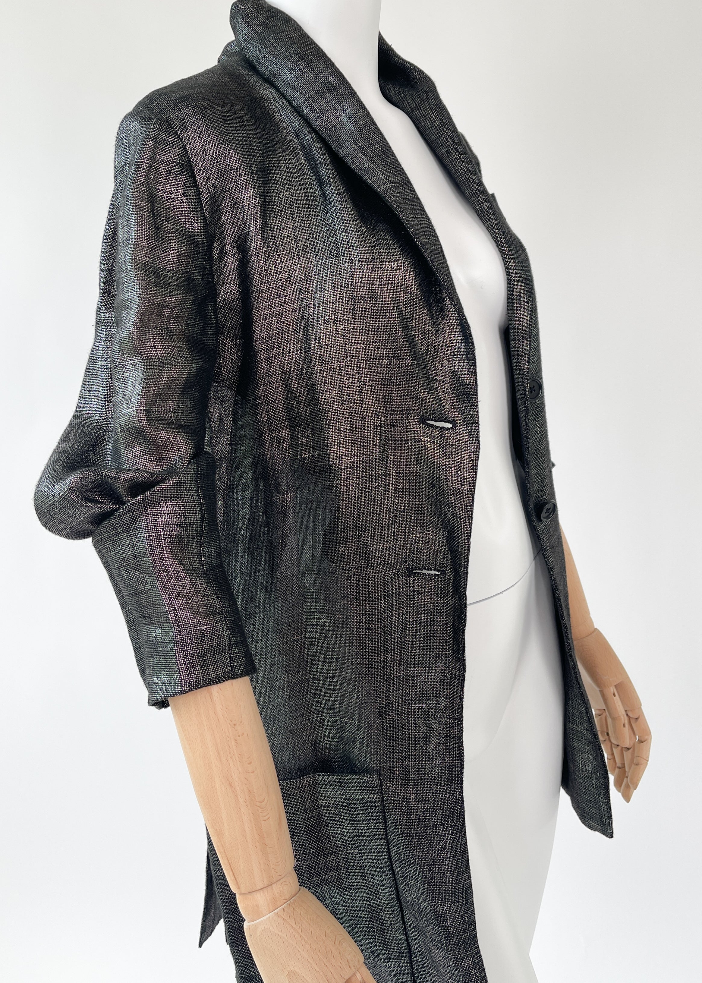 Vintage Romeo Gigli Shimmer Linen Jacket 1992