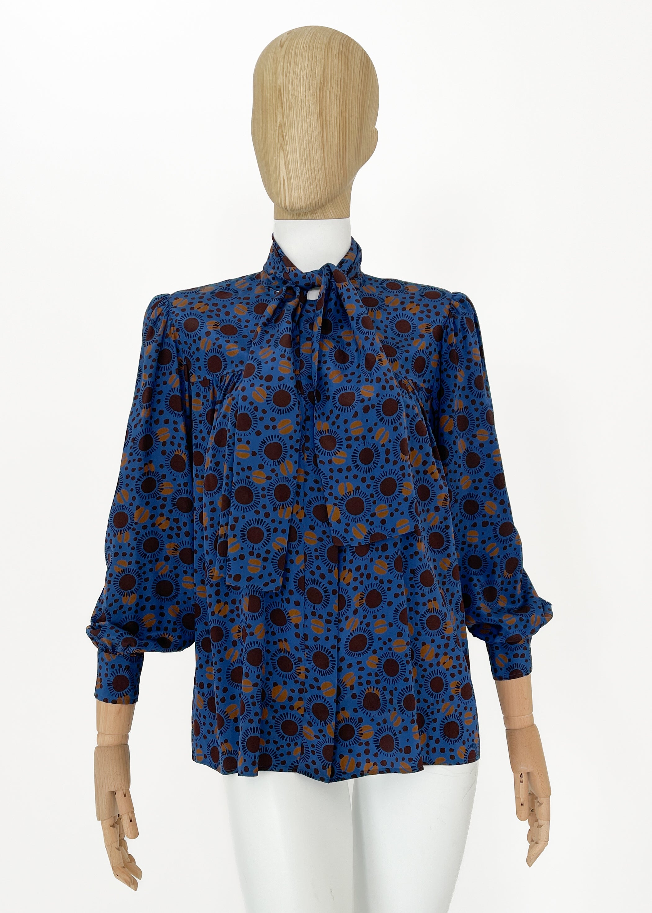 Vintage Yves Saint Laurent 1980s Silk Blouse