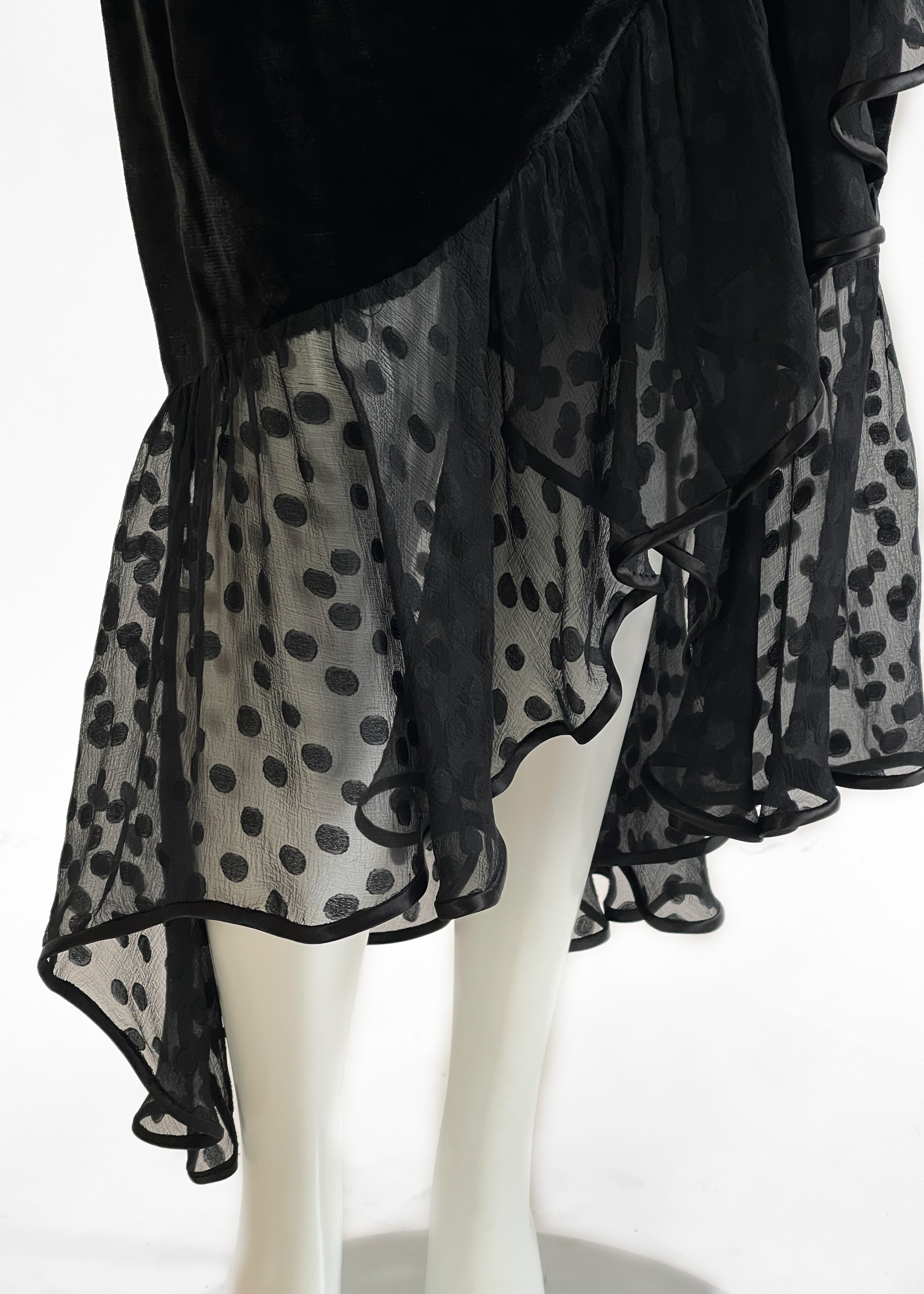 Yves Saint Laurent Fall 1978 Velvet Wrap Skirt