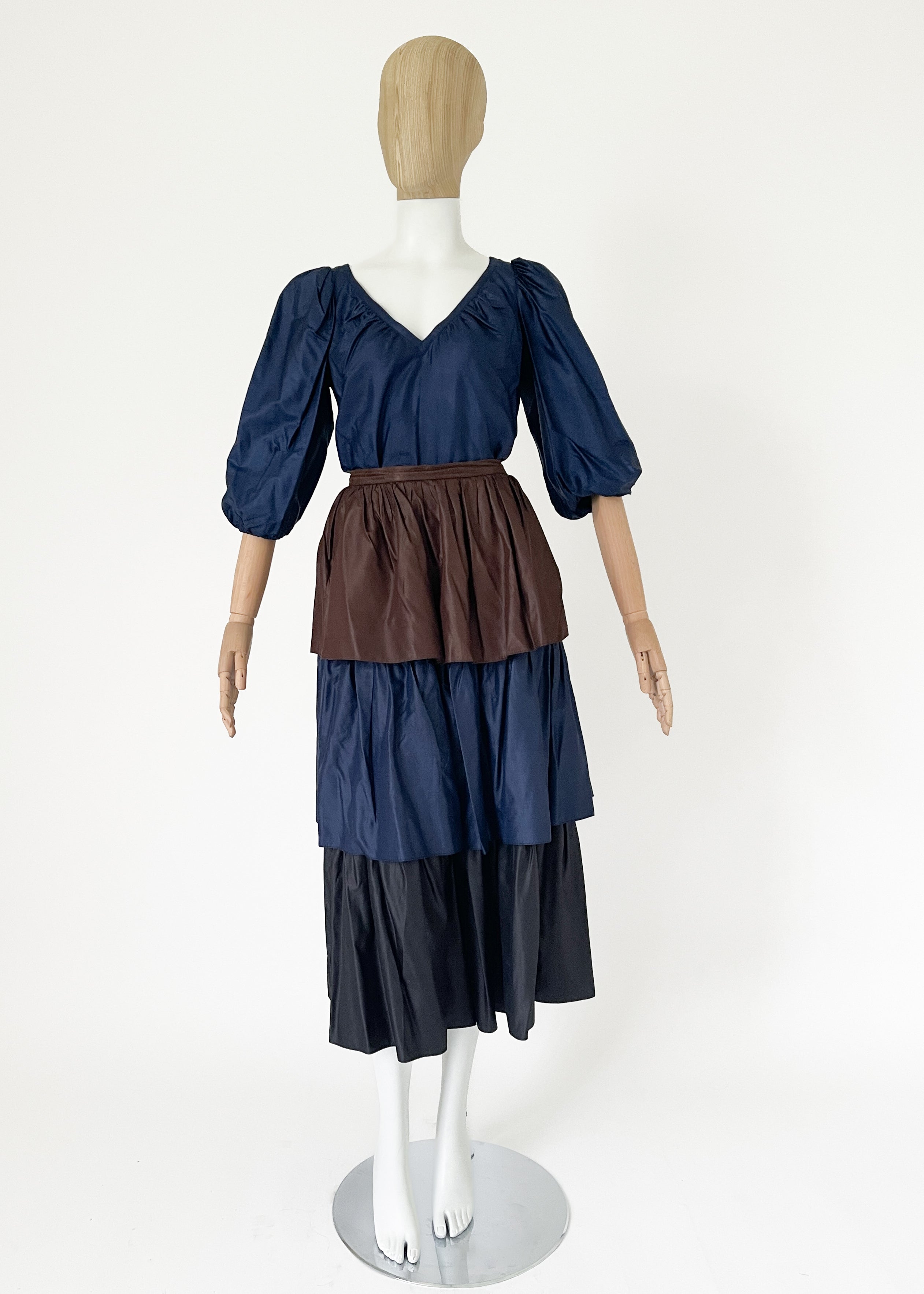 Yves Saint Laurent Spring 1980 Silk Ensemble