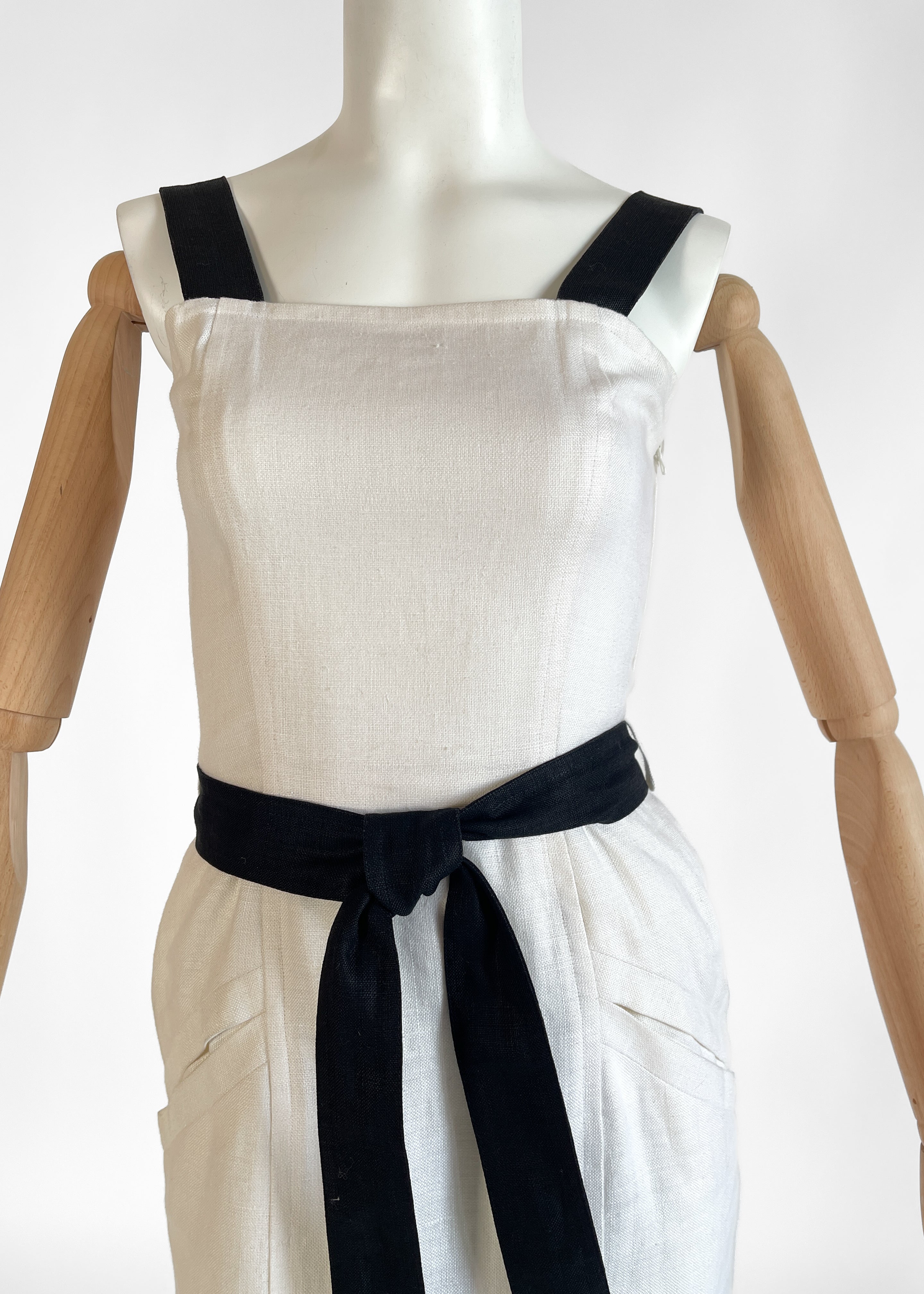 Vintage 1993 Yves Saint Laurent Linen Dress