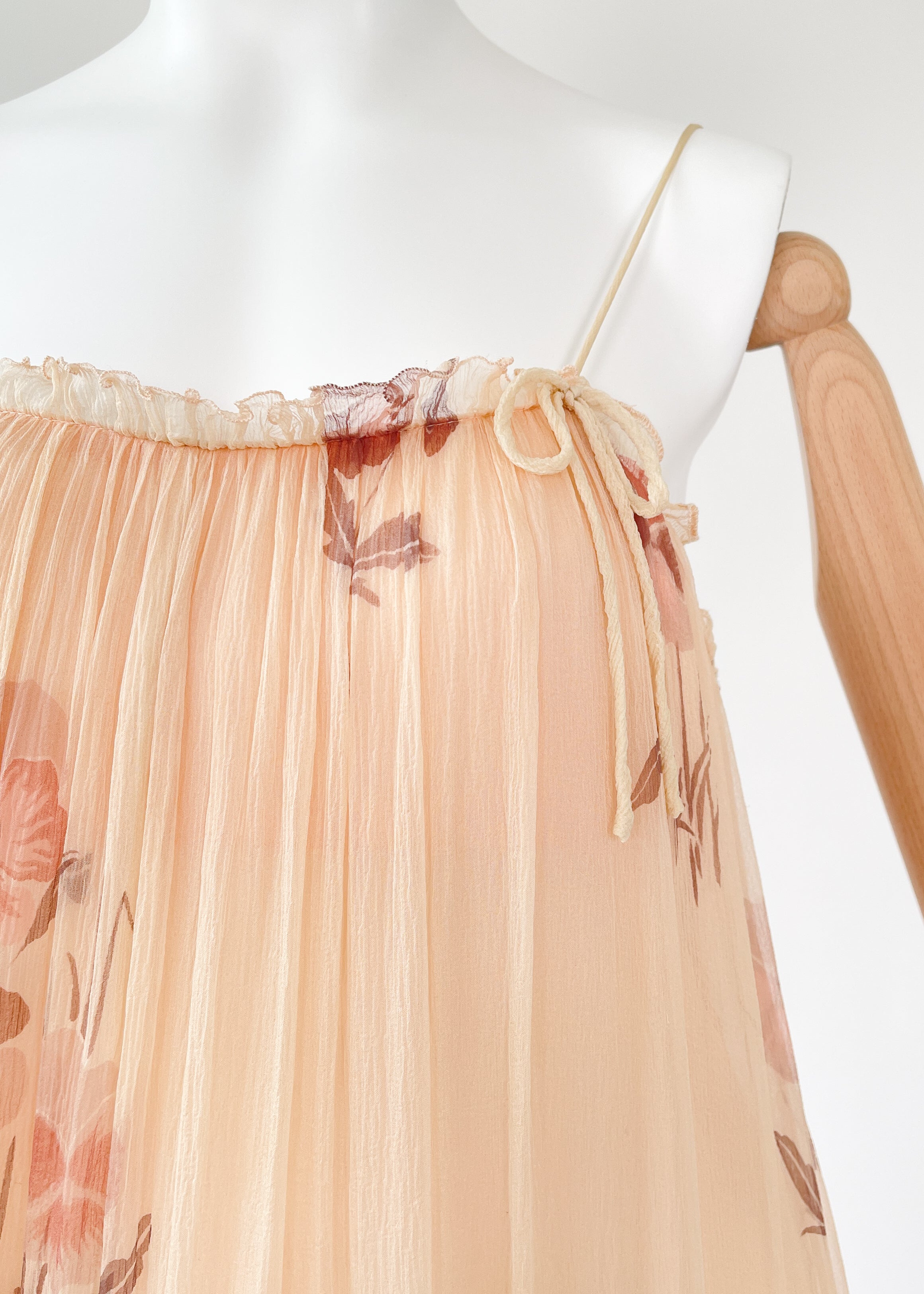 Vintage 1970s Gina Fratini Silk Dress