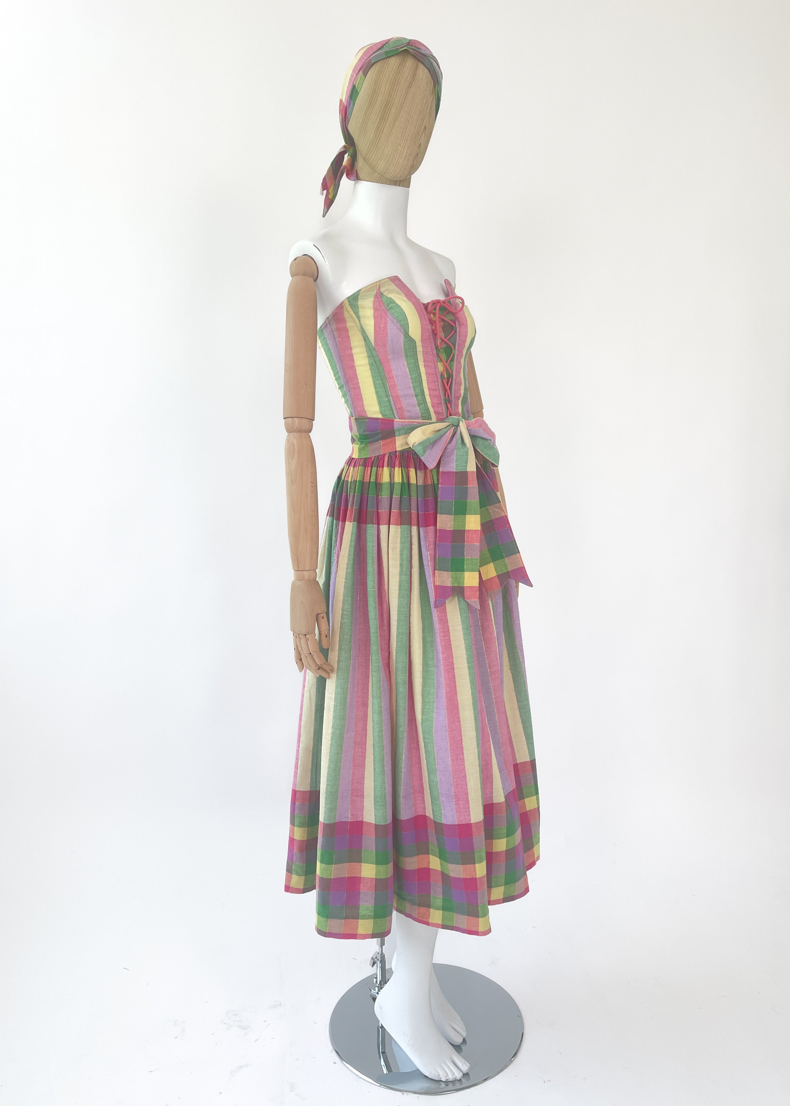 Vintage Chantal Thomass Bustier and Skirt Dress Set