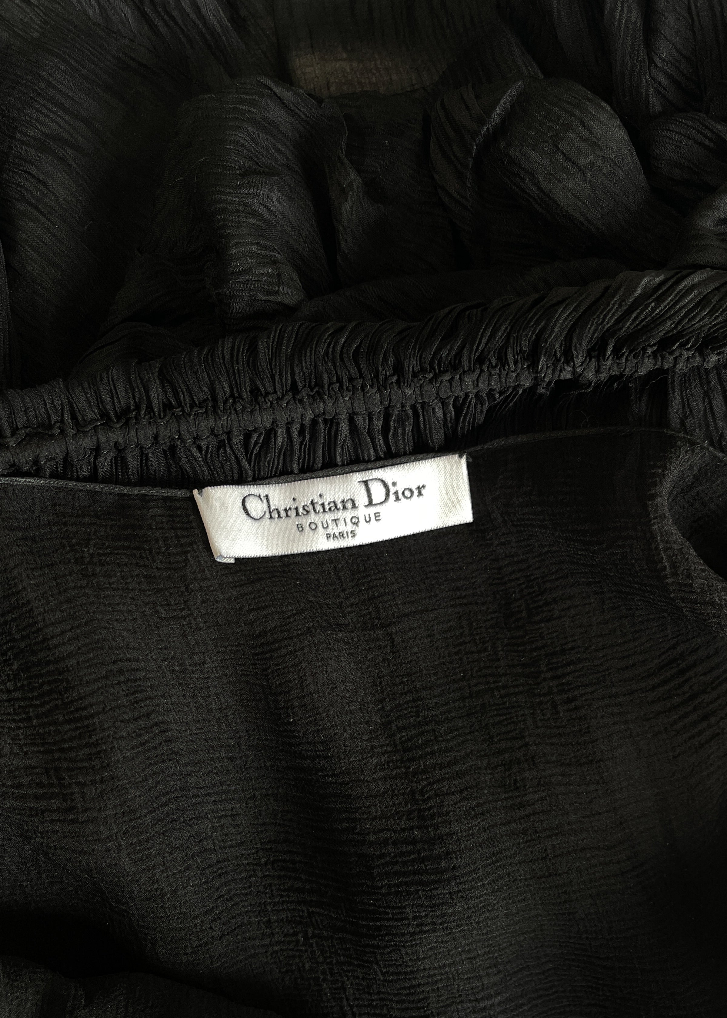 Vintage Christian Dior by Galliano Silk Chiffon Mini Dress