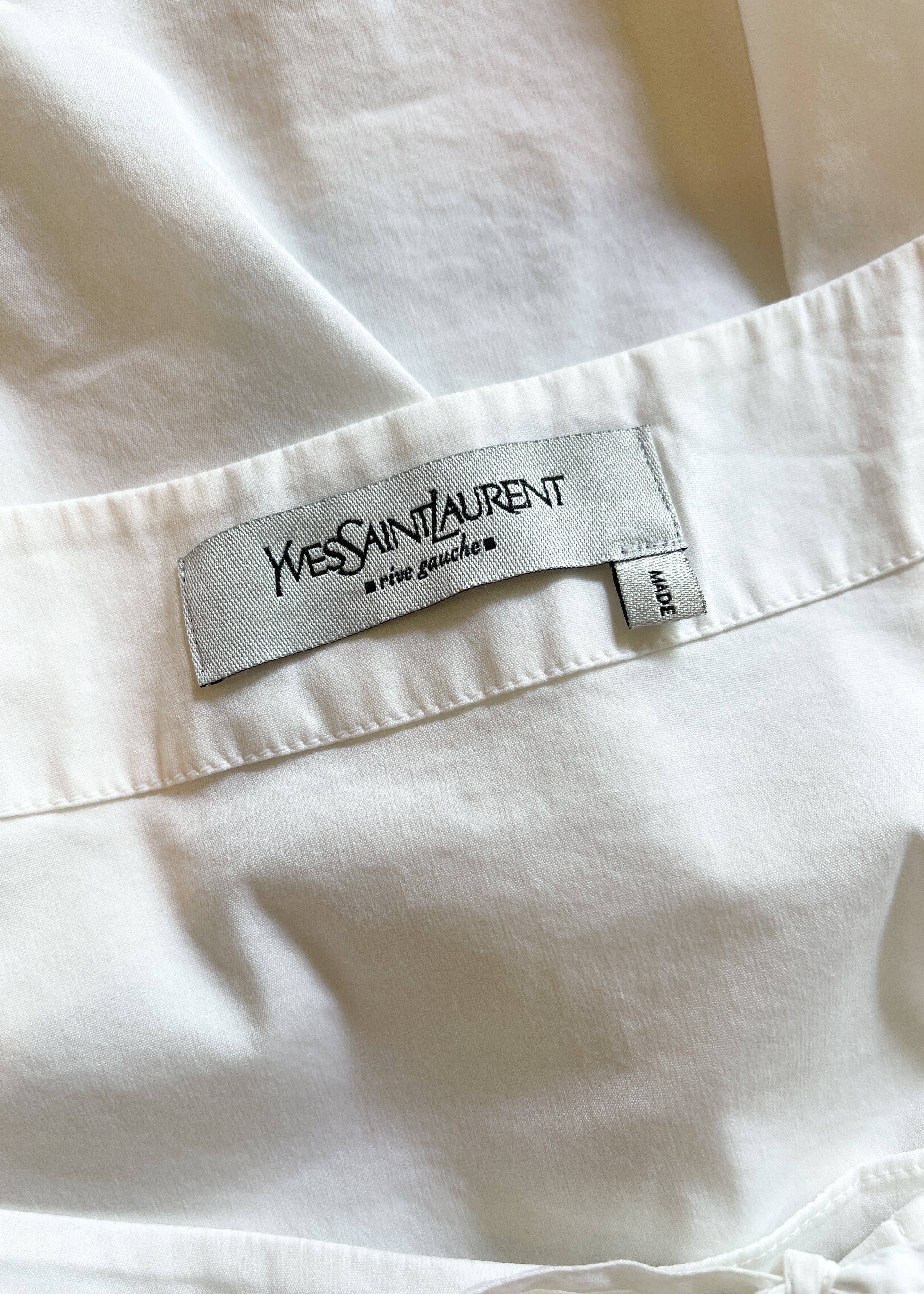 Vintage Yves Saint Laurent Lace Up Shirt