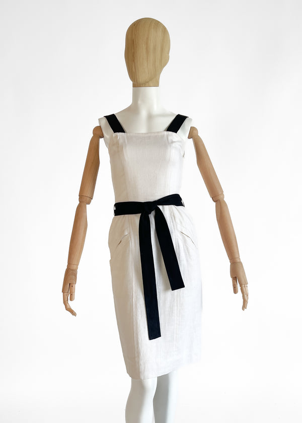 Vintage 1993 Yves Saint Laurent Linen Dress - Raleigh Vintage Vintage 1993 Yves Saint Laurent Linen Dress - Raleigh Vintage