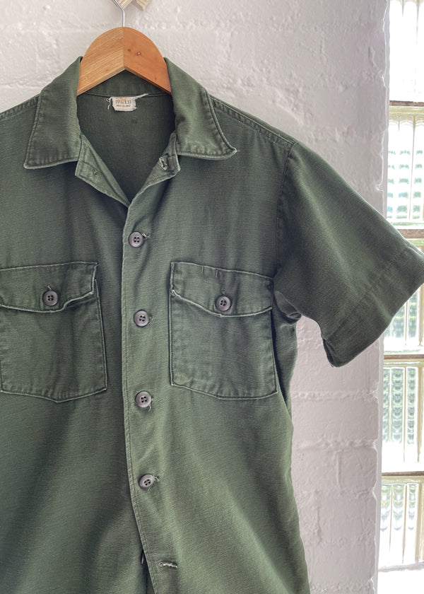 Original U.S. Military field tactical olive shirts short sleeve army fatigue NEW