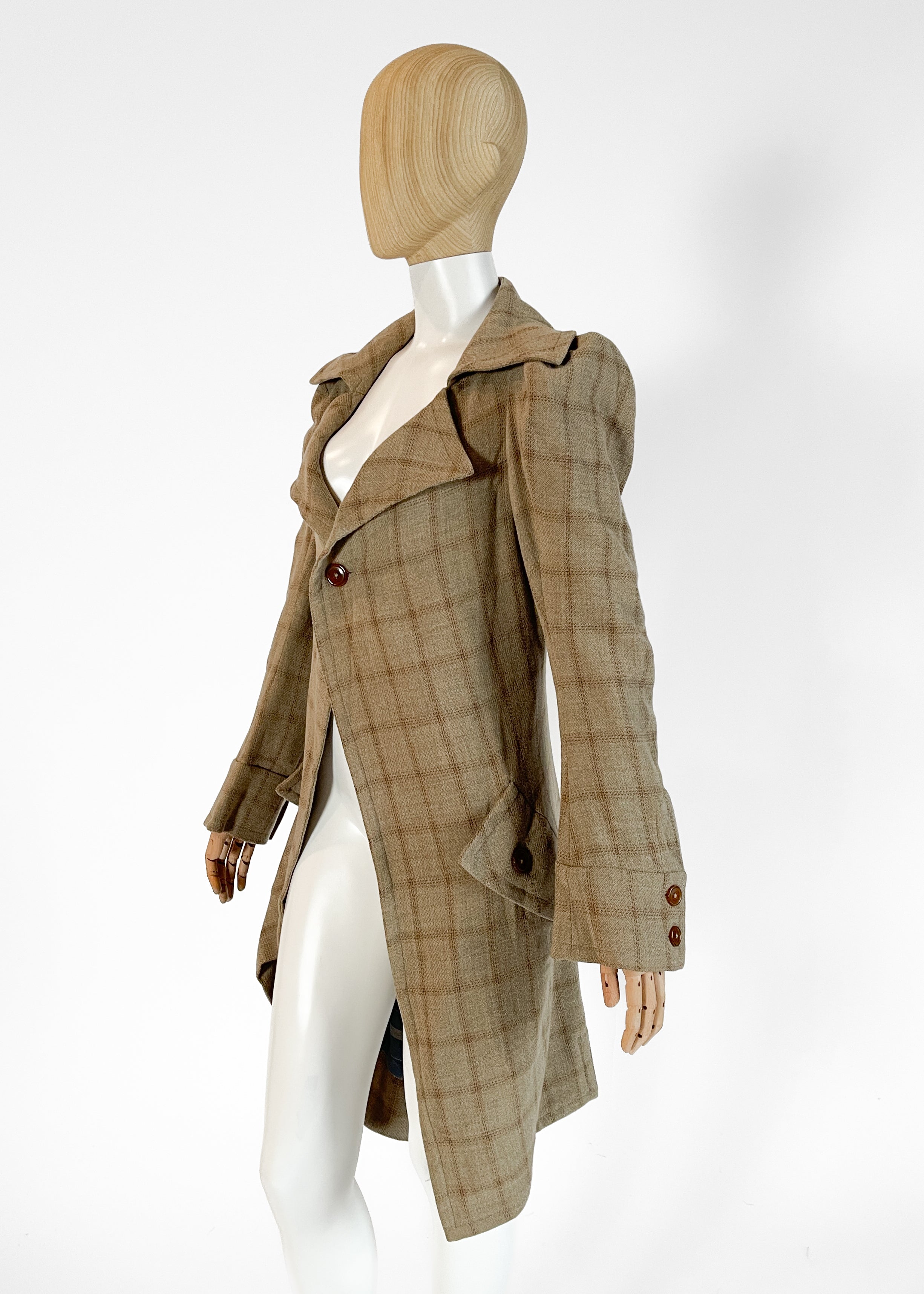 Vivienne Westwood Plaid "Pirate" Coat