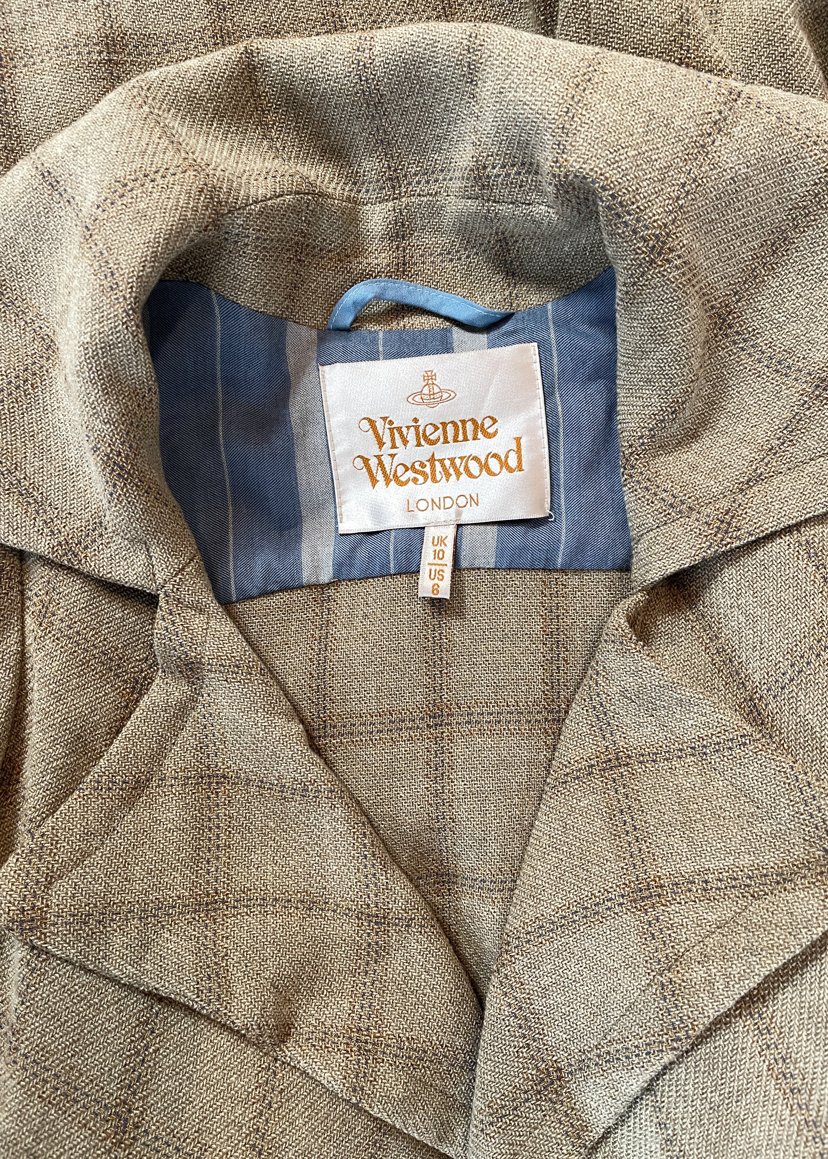 Vivienne Westwood Plaid "Pirate" Coat