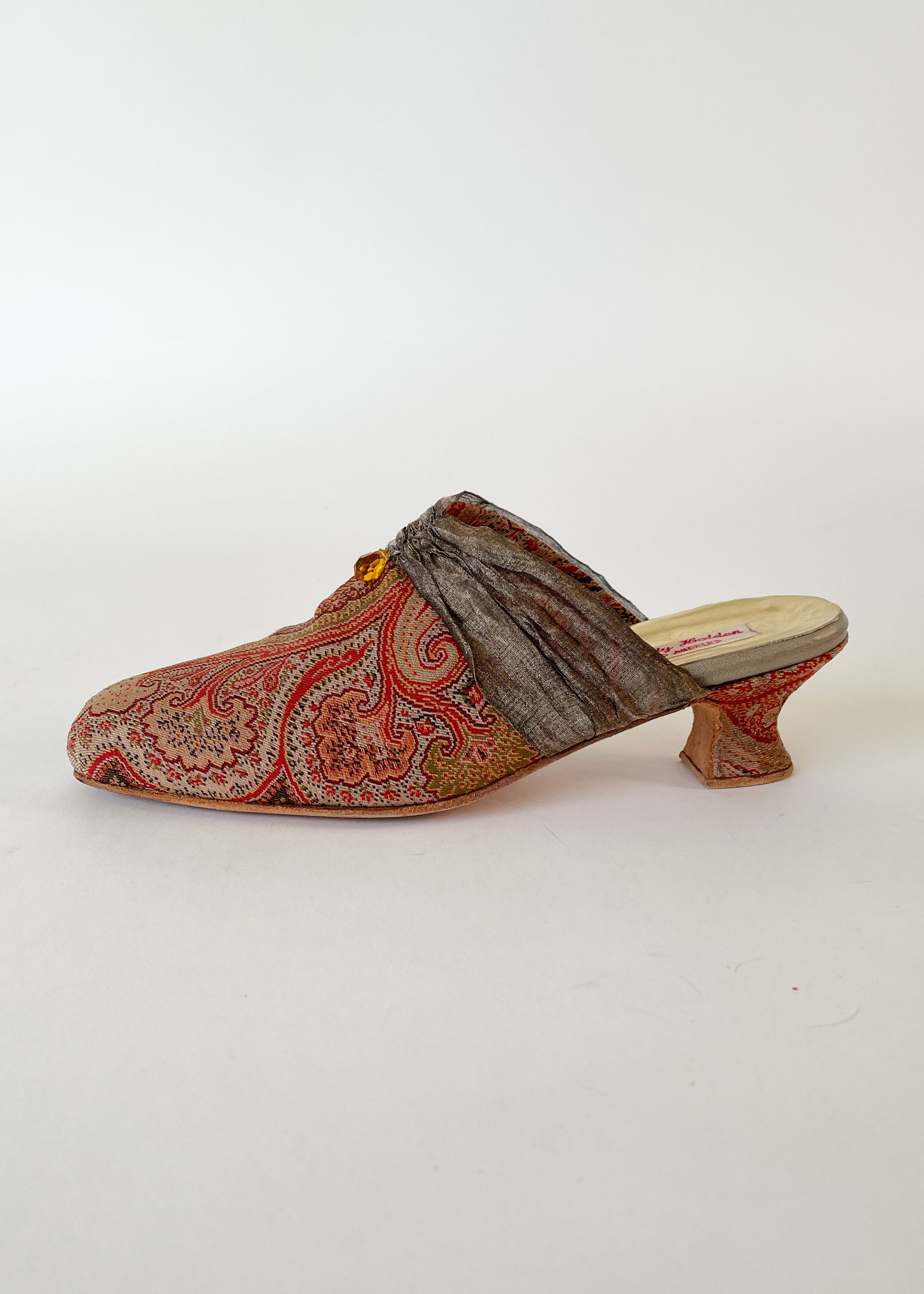 Vintage Handmade Kitten Heel Shoes