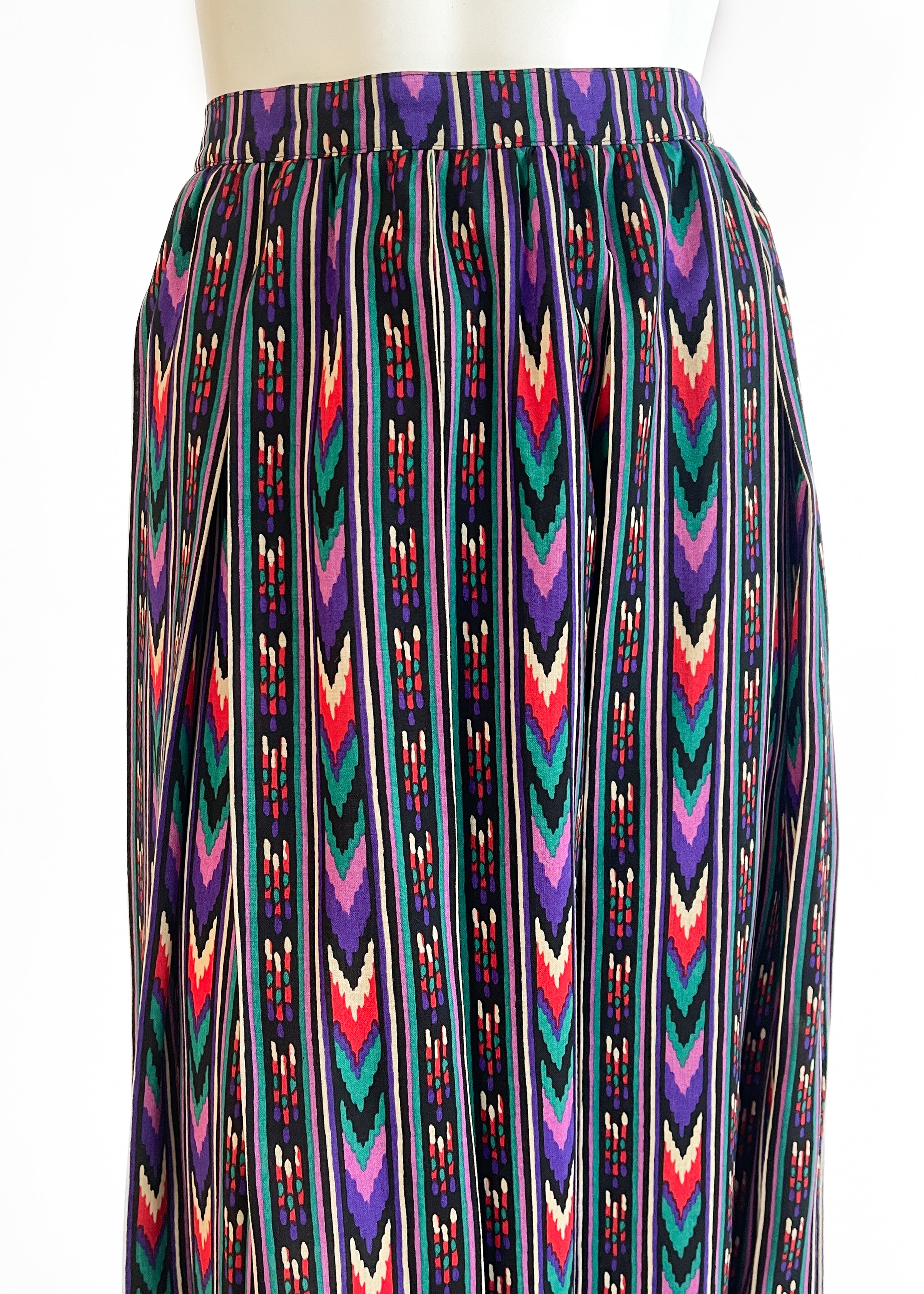 Yves Saint Laurent Laurent Ikat Ensemble Fall 1980