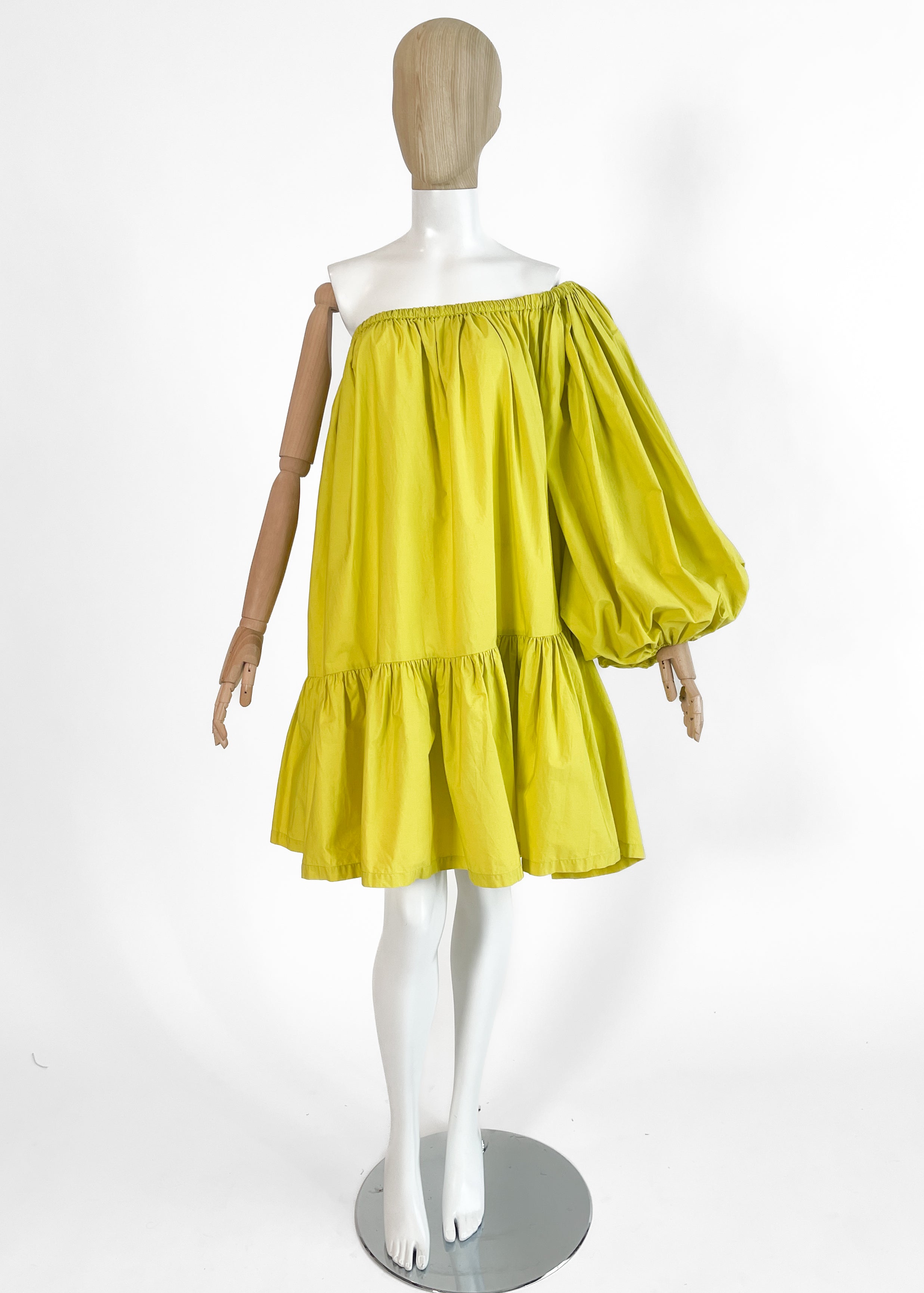 Yves Saint Laurent One-Shoulder Mini Dress Spring 1991