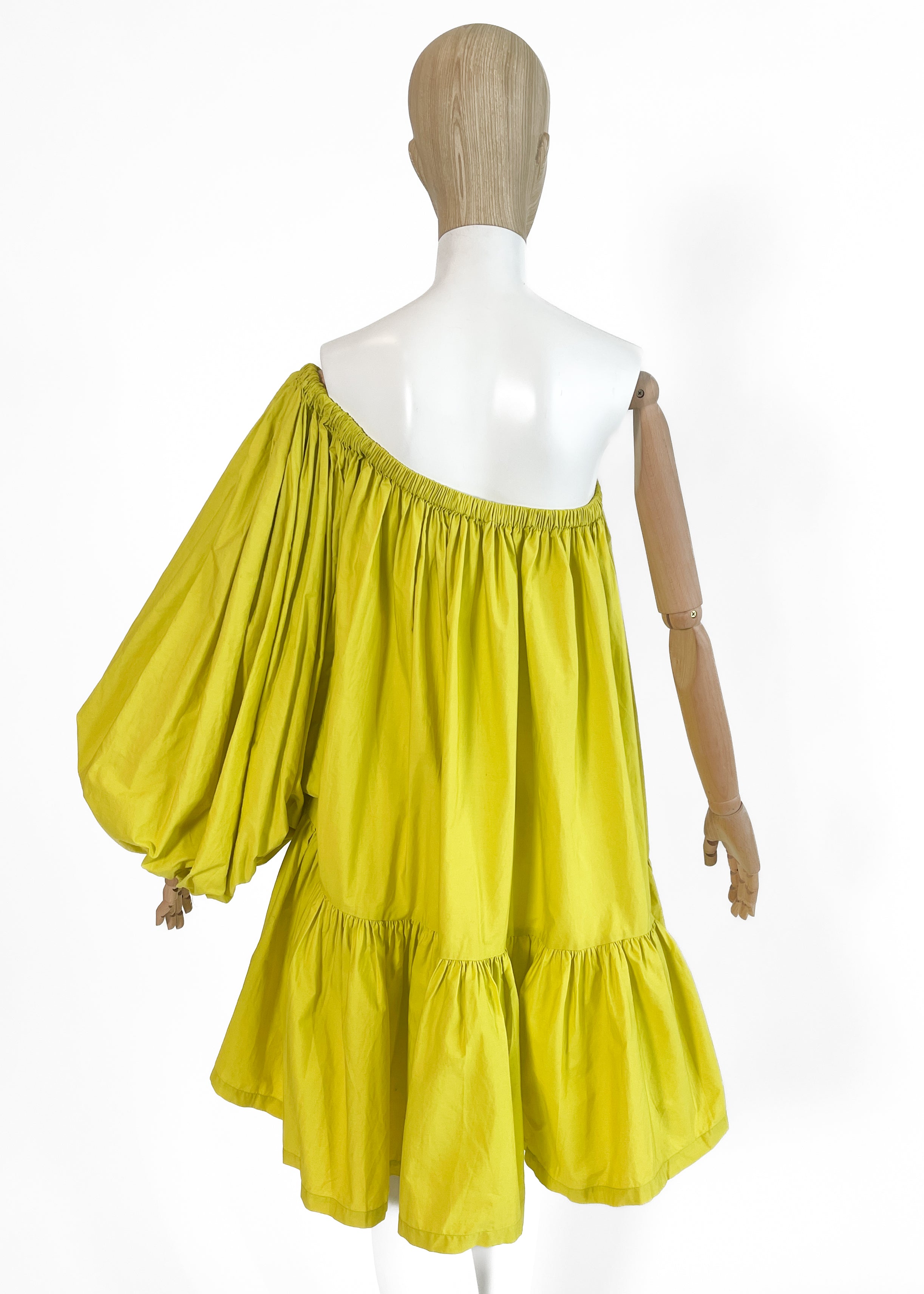 Yves Saint Laurent One-Shoulder Mini Dress Spring 1991