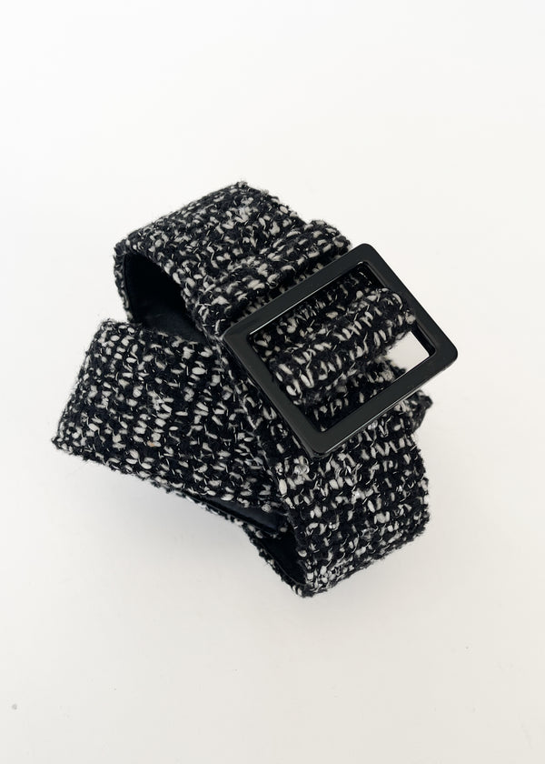 Vintage Yves Saint Laurent Tweed Belt - Raleigh Vintage display picture 1