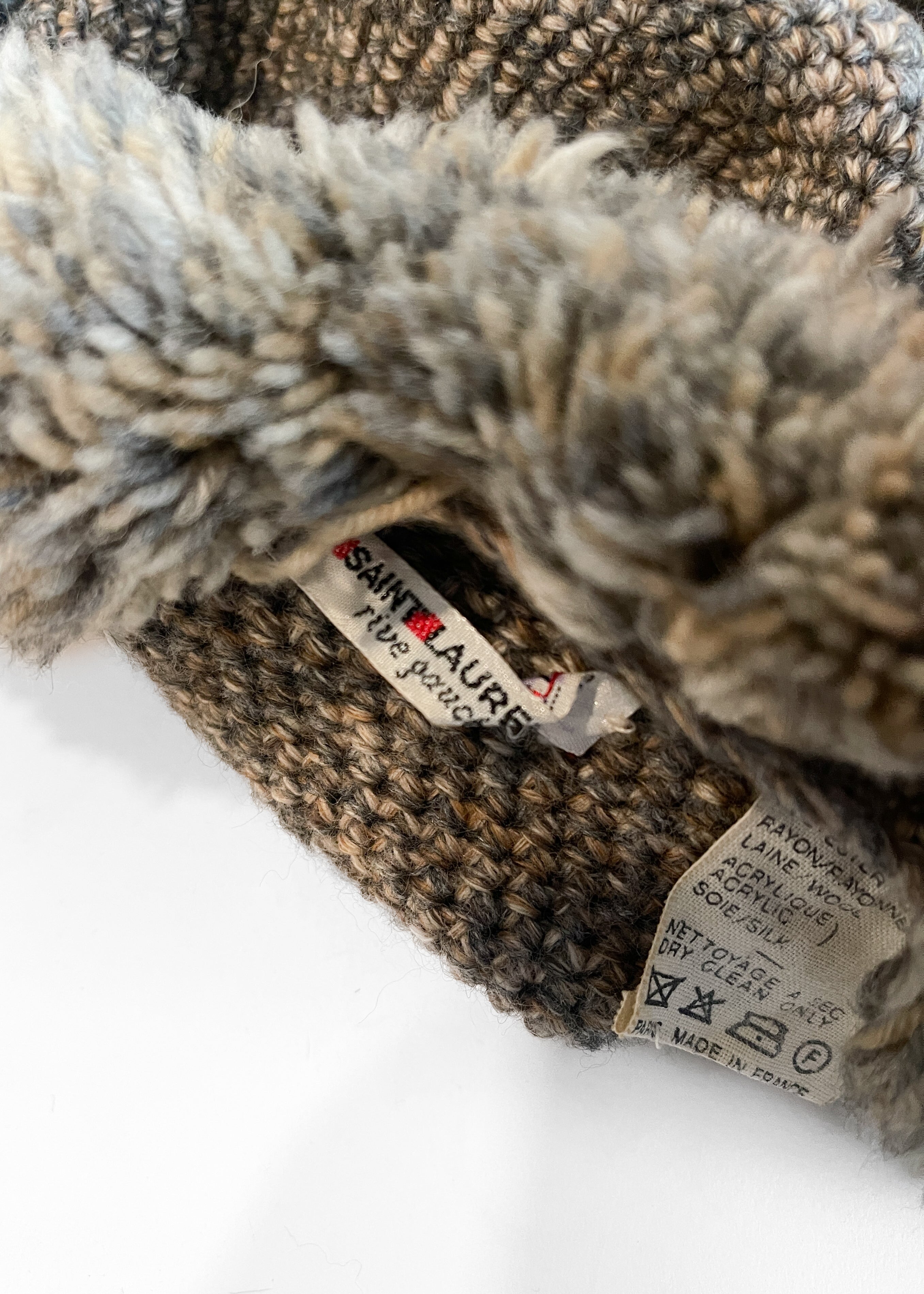 Yves Saint Laurent Fringe Knit Hat 1976 Russian Collection