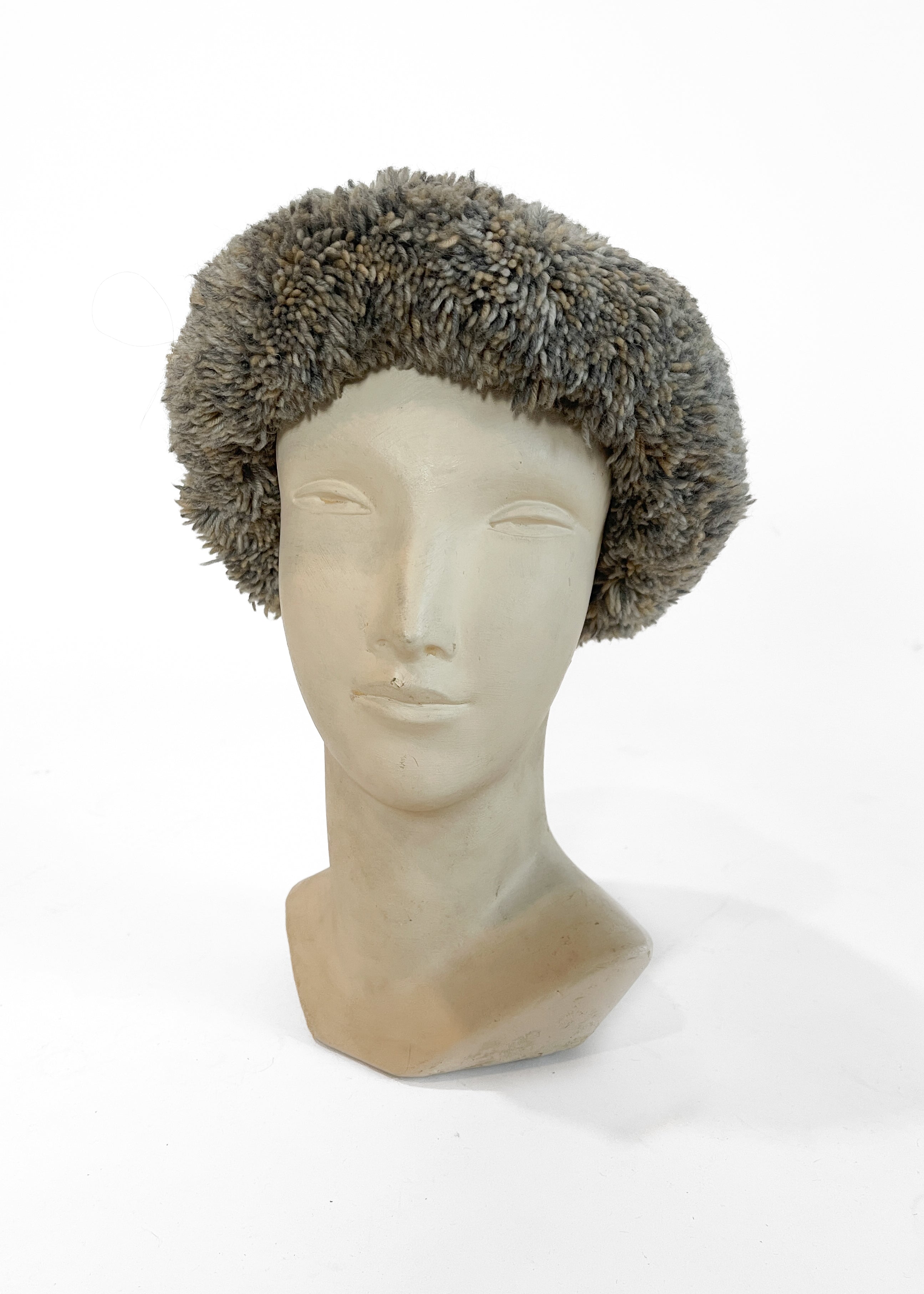 Yves Saint Laurent Fringe Knit Hat 1976 Russian Collection