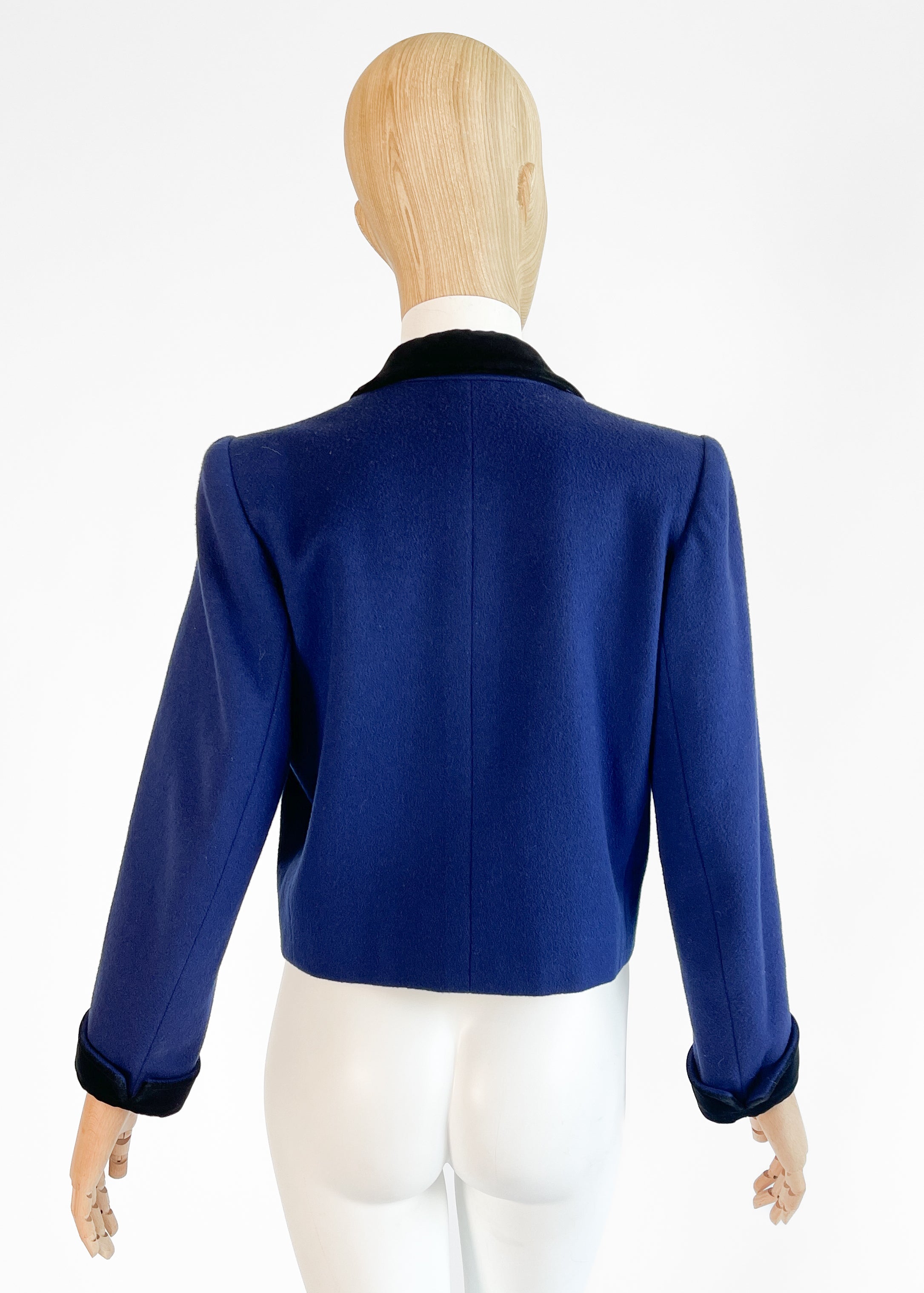 Vintage 1970s Yves Saint Laurent Wool Military Jacket