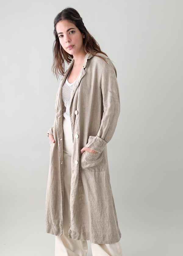 ジャケット・アウター 1900s~1910s Linen Duster Coat Linen Duster Coat (1900-1910) – The Renaissance Fabrics