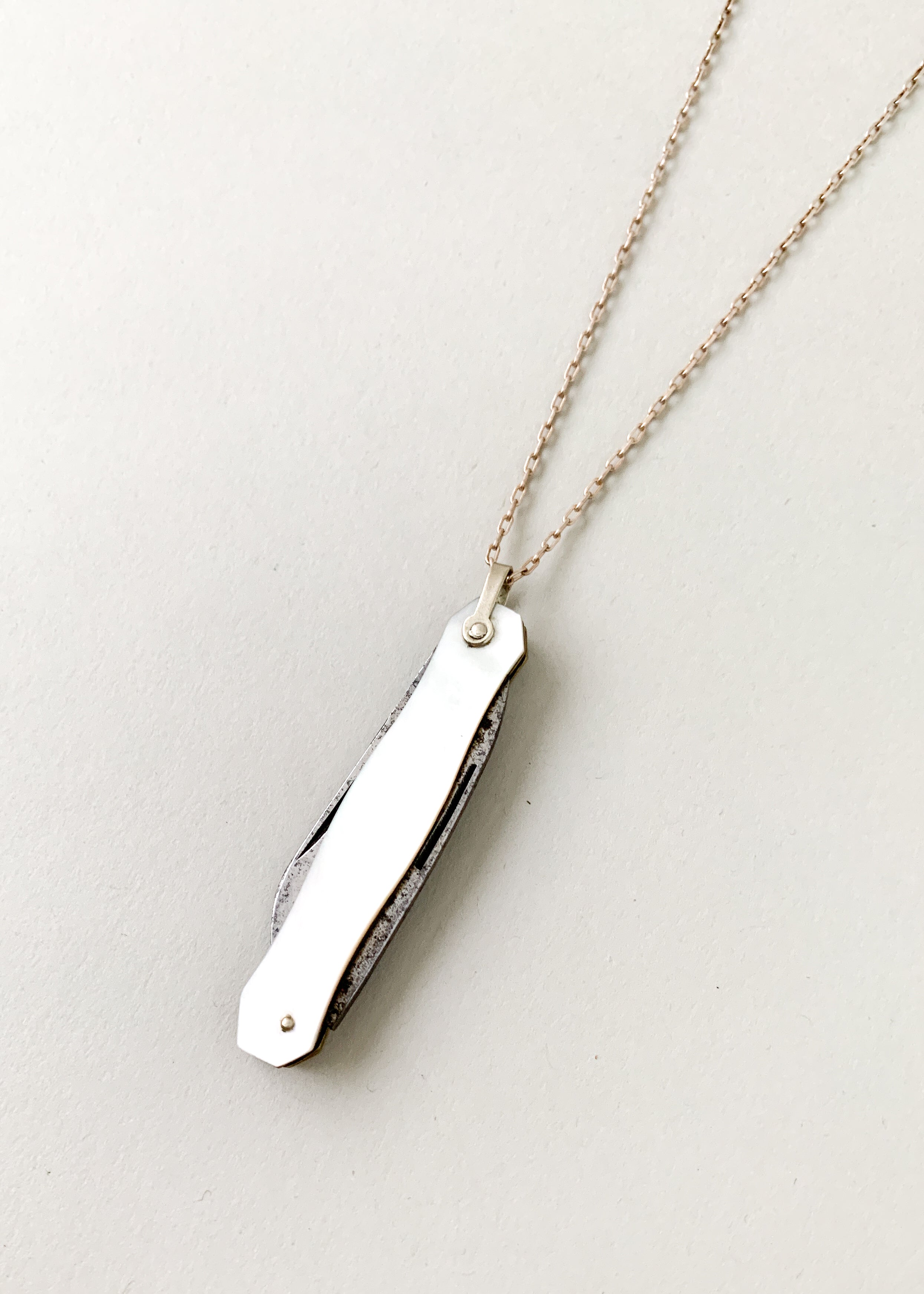 Vintage 1920s Pocket Knife Necklace