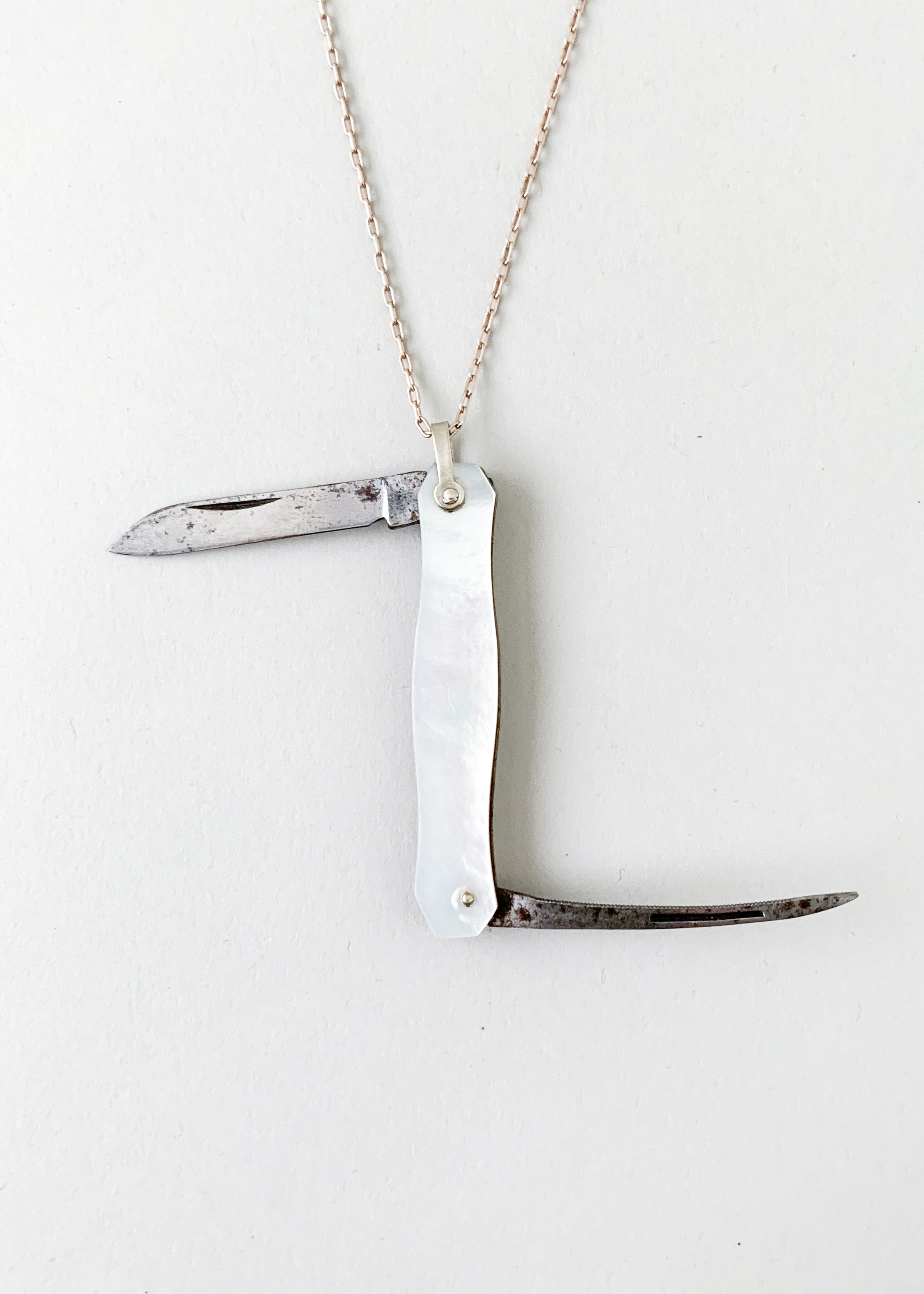 Vintage 1920s Pocket Knife Necklace