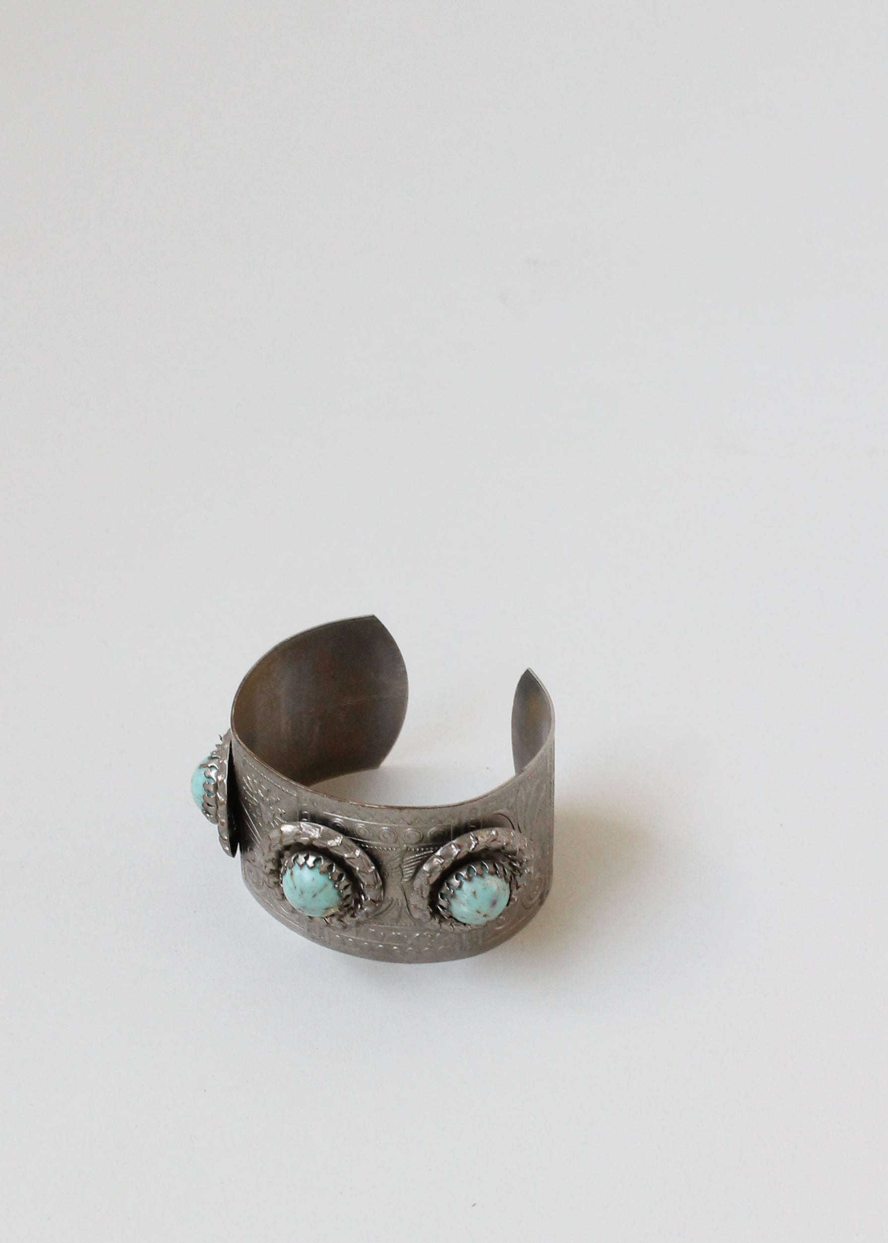 Vintage 1930s Deco Stamped Cuff Bracelet